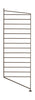 Boční panel systému String Furniture String System se stojanem 30x85 cm hnědý, sada 2