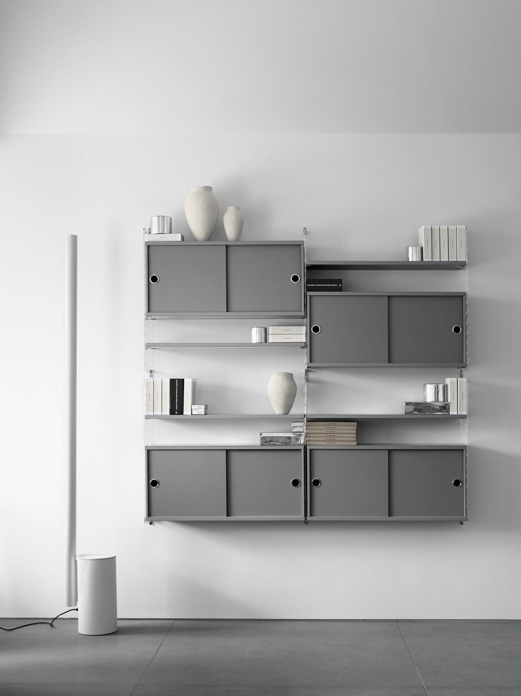 [product_category]-String Furniture String System Wooden Shelf 30x78 Cm Grey, Set Of 3-String Furniture-7350038271259-7830-61-3-STR-3