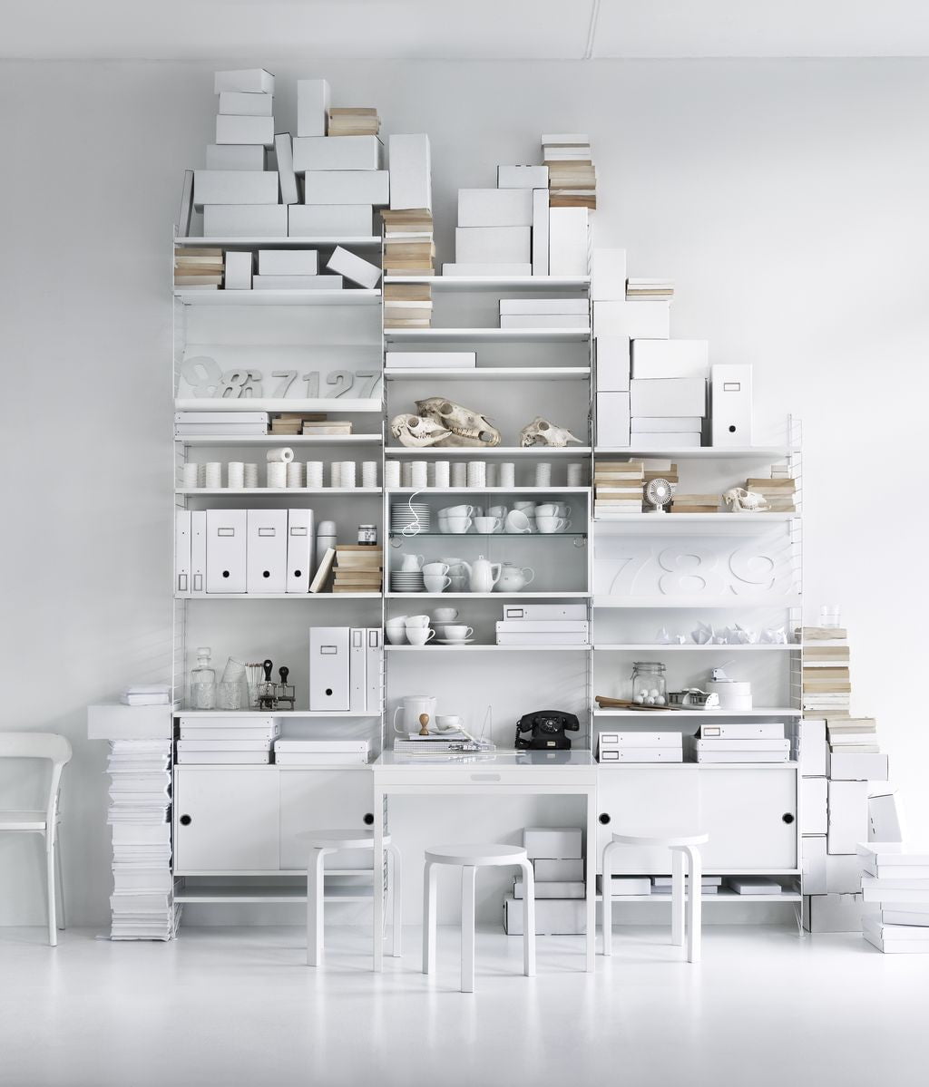 [product_category]-String Furniture String System Wooden Shelf 30x78 Cm White, Set Of 3-String Furniture-7350038270276-7830-12-3-STR-4
