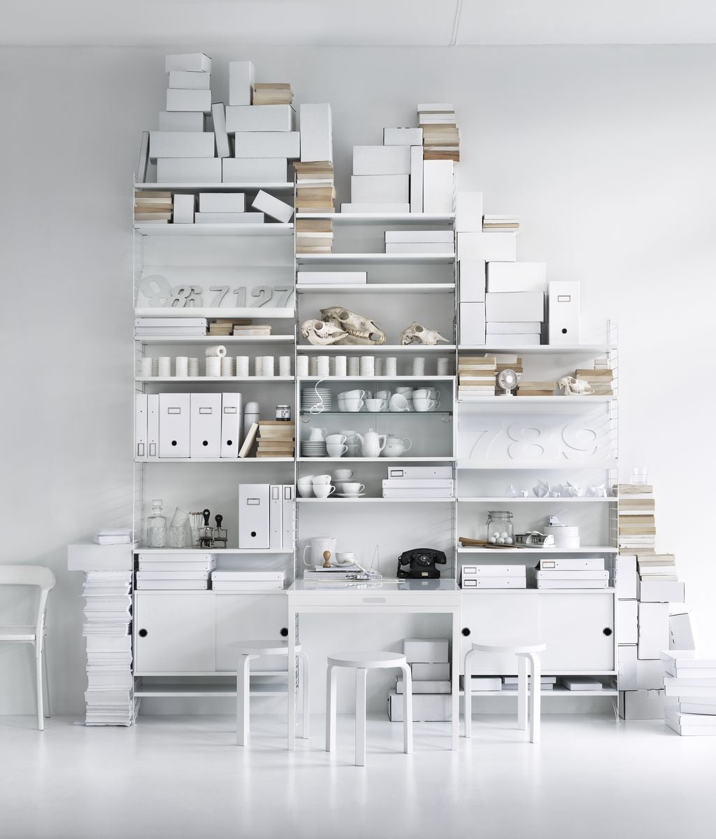 [product_category]-String Furniture String System Wooden Shelf 30x78 Cm White, Set Of 3-String Furniture-7350038270276-7830-12-3-STR-6