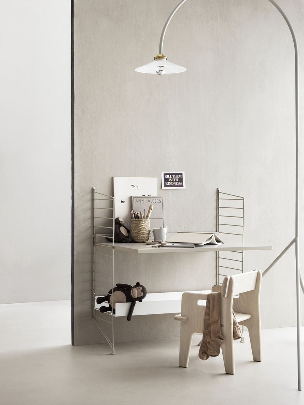[product_category]-String Furniture String System Work Desk, Beige-String Furniture-7350038273529-7858-14-1-STR-2