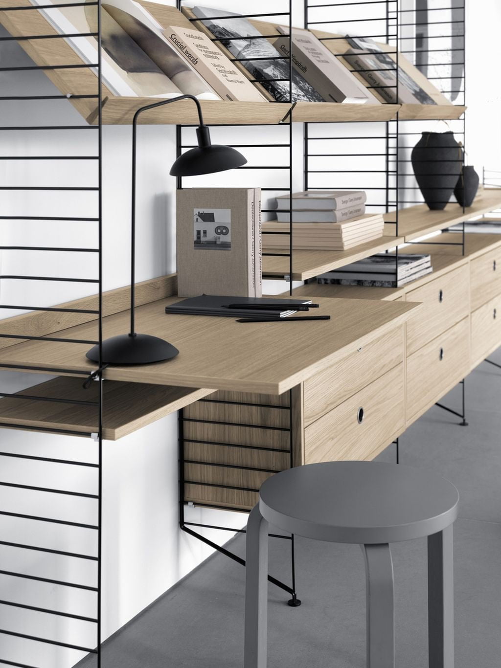 [product_category]-String Furniture String System Work Desk, Oak-String Furniture-7350038270313-7858-05-1-STR-2