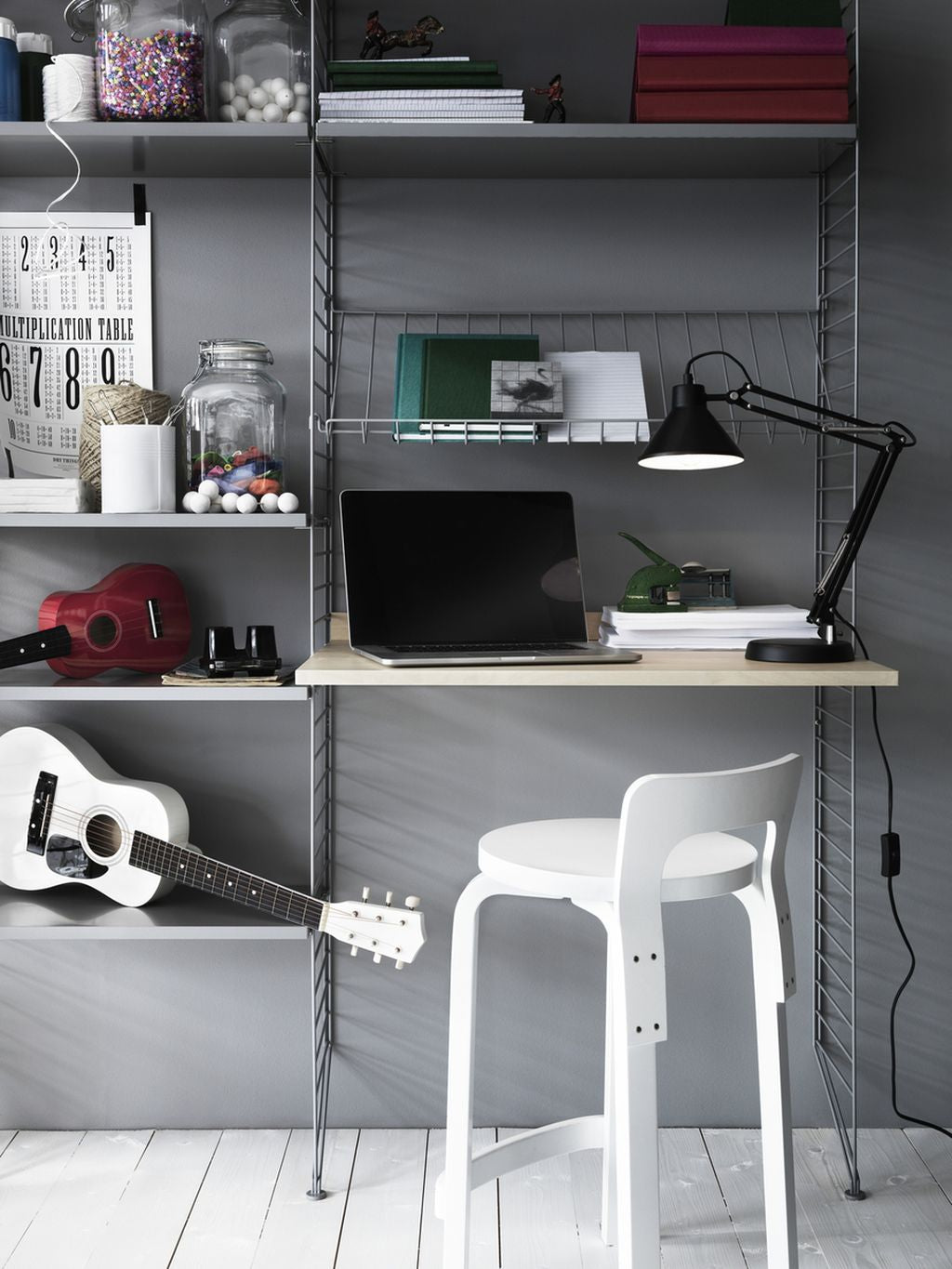 [product_category]-String Furniture String System Work Desk, Walnut-String Furniture-7350038270306-7858-04-1-STR-3