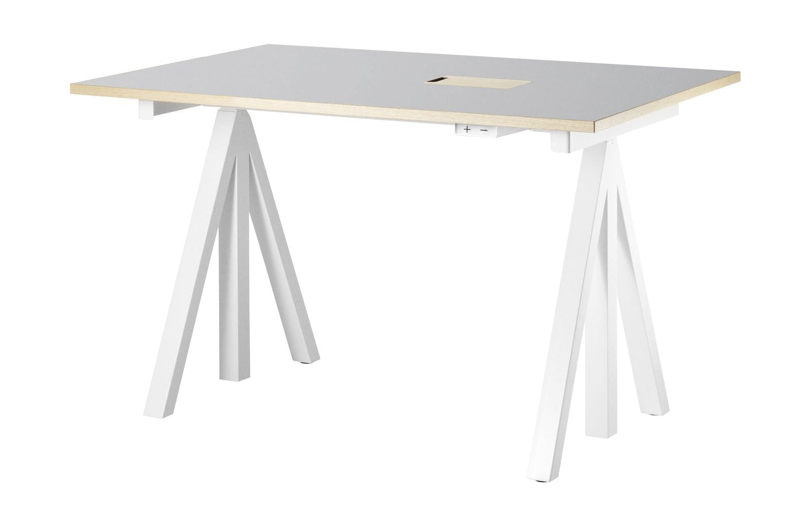 [product_category]-String Furniture Works Work Table 78x120 Cm, Light Grey Linoleum-String Furniture-DT12078-24-1+ETM-12-1-STR-1