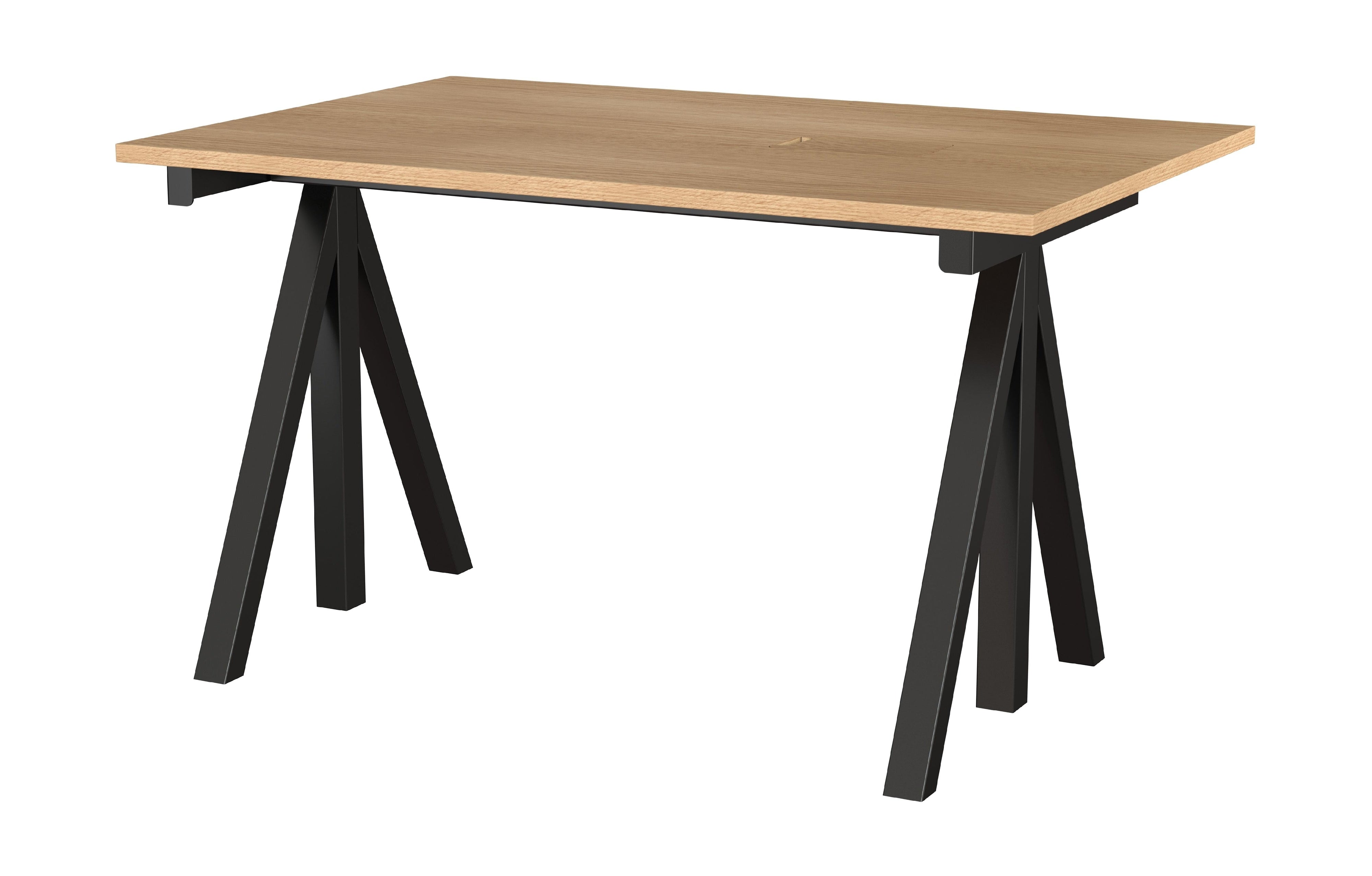 [product_category]-String Furniture Works Work Table 78x120 Cm, Oak/Black-String Furniture-DT12078-05-1+ETM-13-1-STR-2