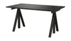 String Furniture Works Work Table 78x140 cm, černá/černá