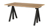 String Furniture Works Work Tabulka 78x140 cm, dub/černá