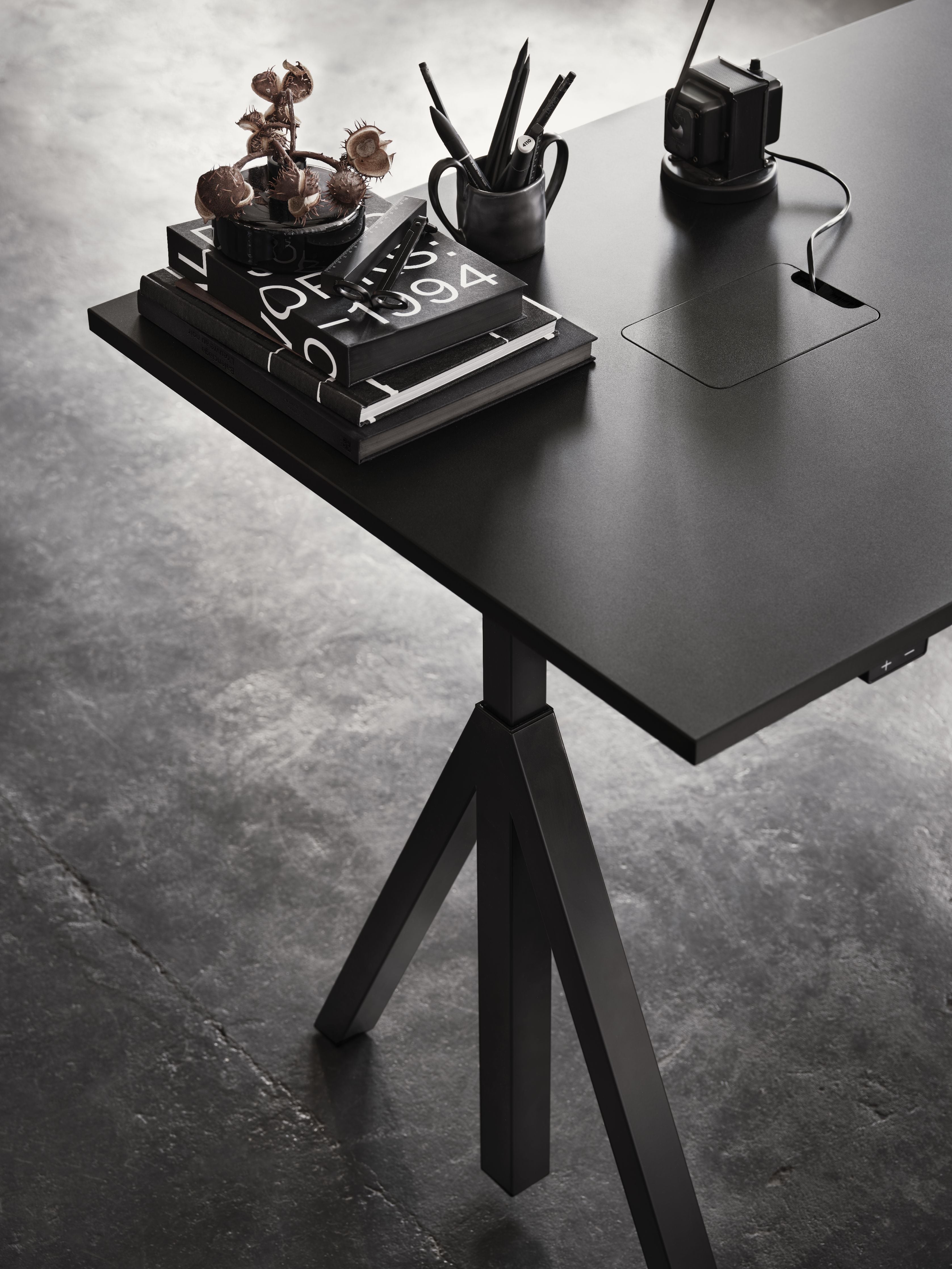 [product_category]-String Furniture Works Work Table 78x140 Cm, Oak/Black-String Furniture-DT14078-05-1+ETM-13-1-STR-2