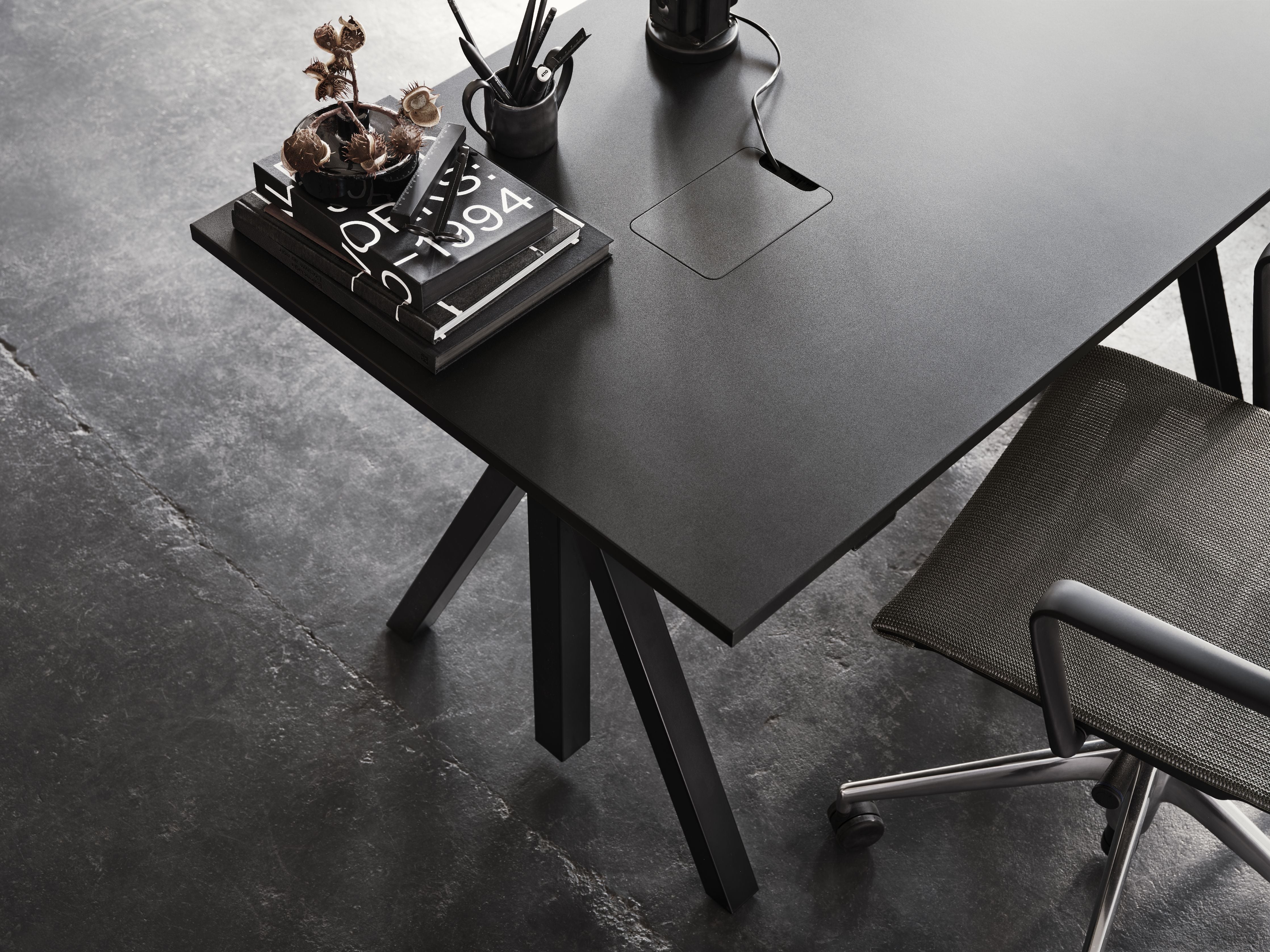 [product_category]-String Furniture Works Work Table 78x140 Cm, Oak/Black-String Furniture-DT14078-05-1+ETM-13-1-STR-3