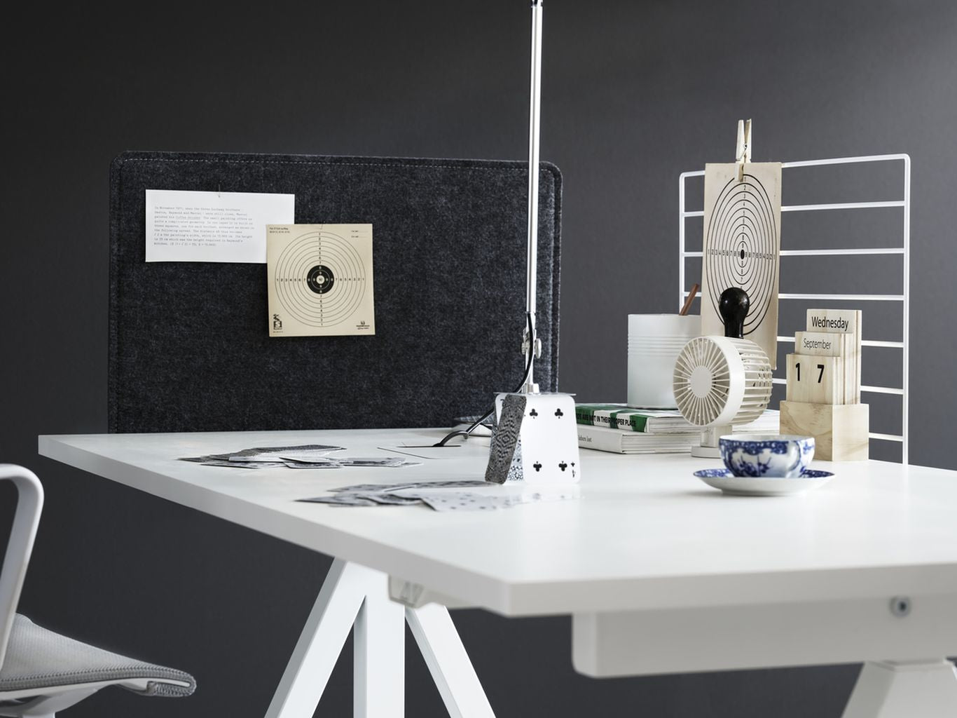 [product_category]-String Furniture Works Work Table 78x140 Cm, White Laminate-String Furniture-DT14078-22-1+ETM-12-1-STR-2