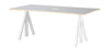 String Furniture Works Work Tabulka 90x180 cm, světle šedá linoleum
