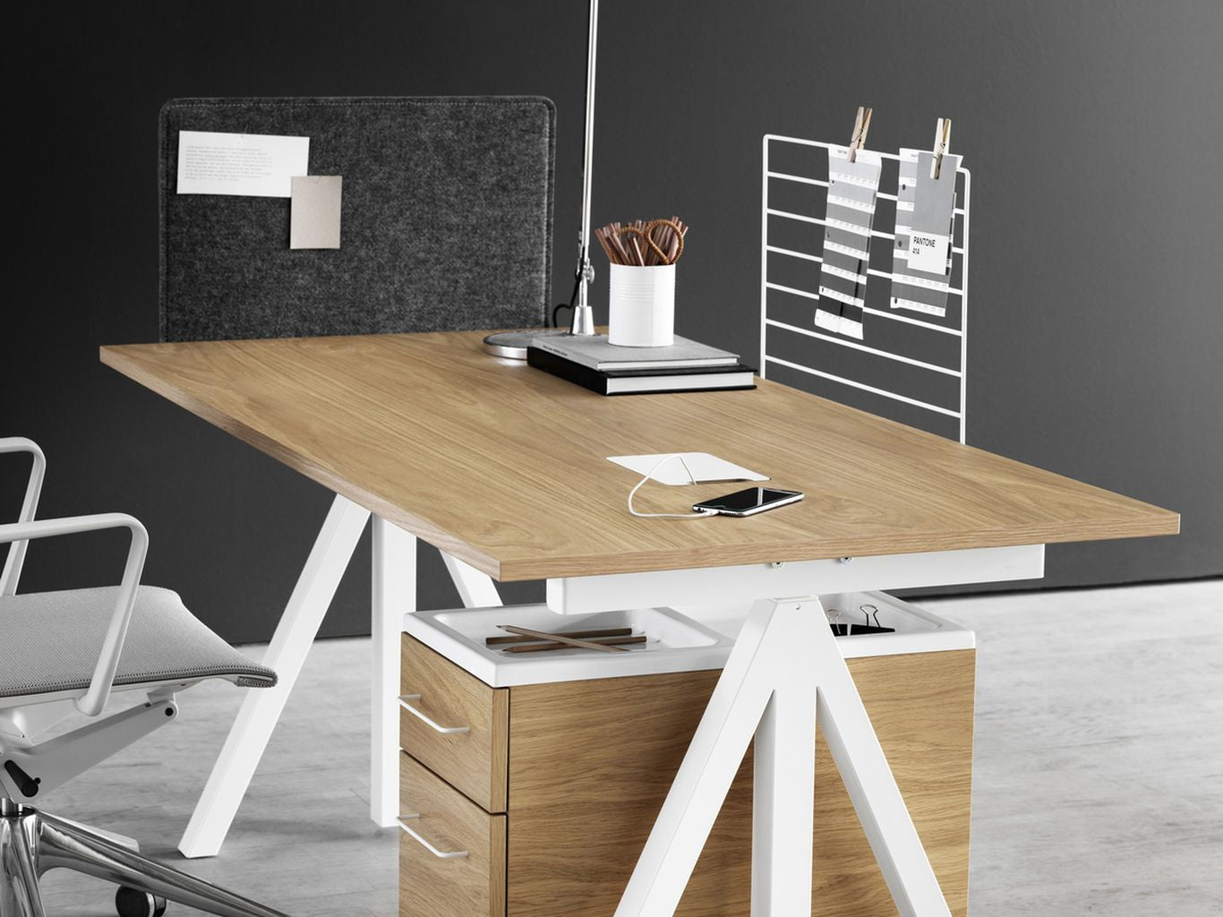 [product_category]-String Furniture Works Work Table Oak, 78x120 Cm-String Furniture-DT12078-05-1+ETM-12-1-STR-2