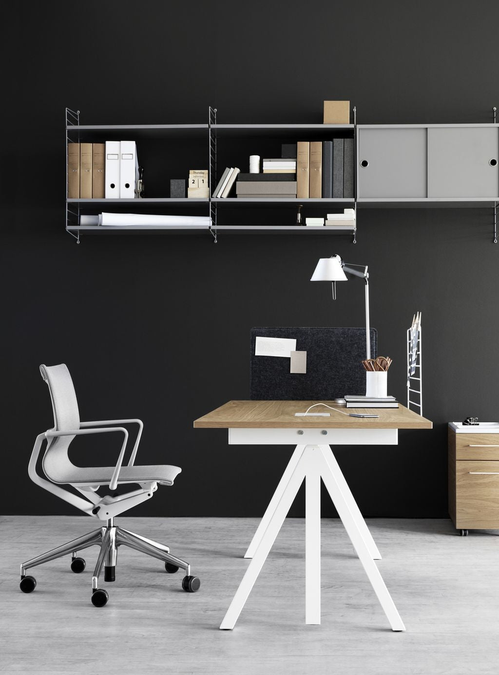 [product_category]-String Furniture Works Work Table Oak, 78x120 Cm-String Furniture-DT12078-05-1+ETM-12-1-STR-3