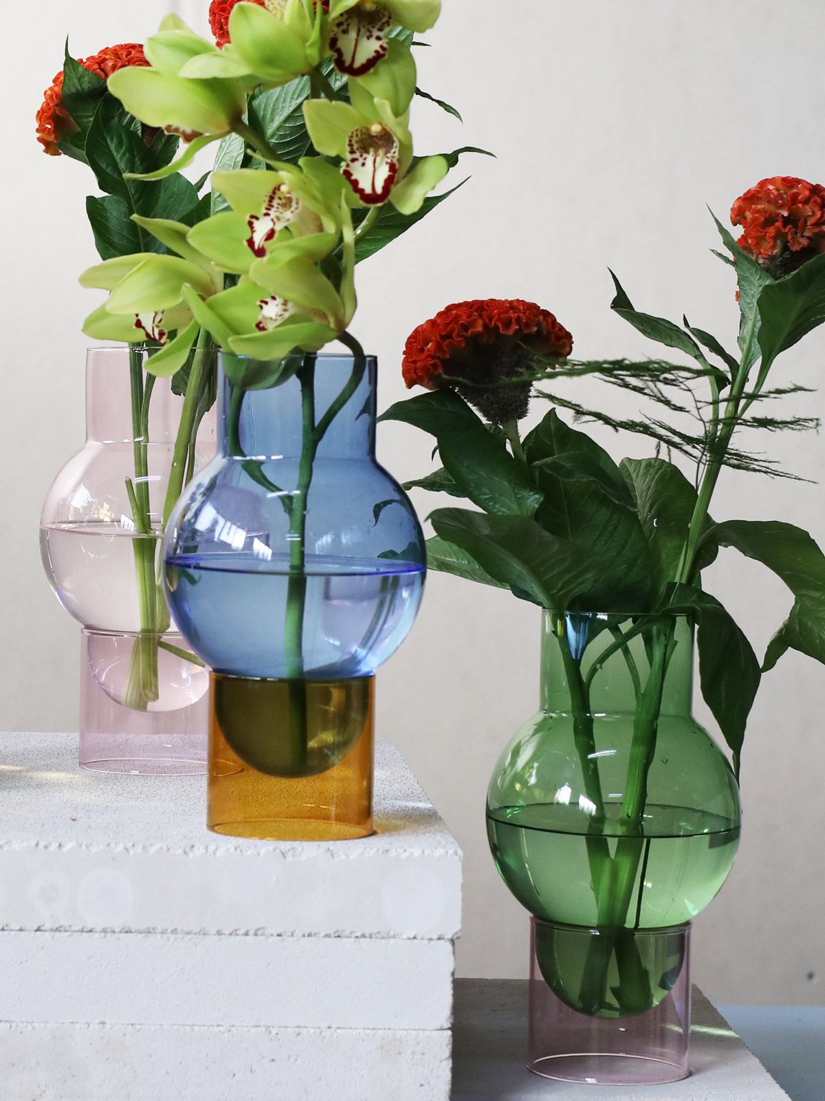 [product_category]-Studio About Bubble Tube Vase, Blue-Studio About-5714356013069-90270B-STU-2