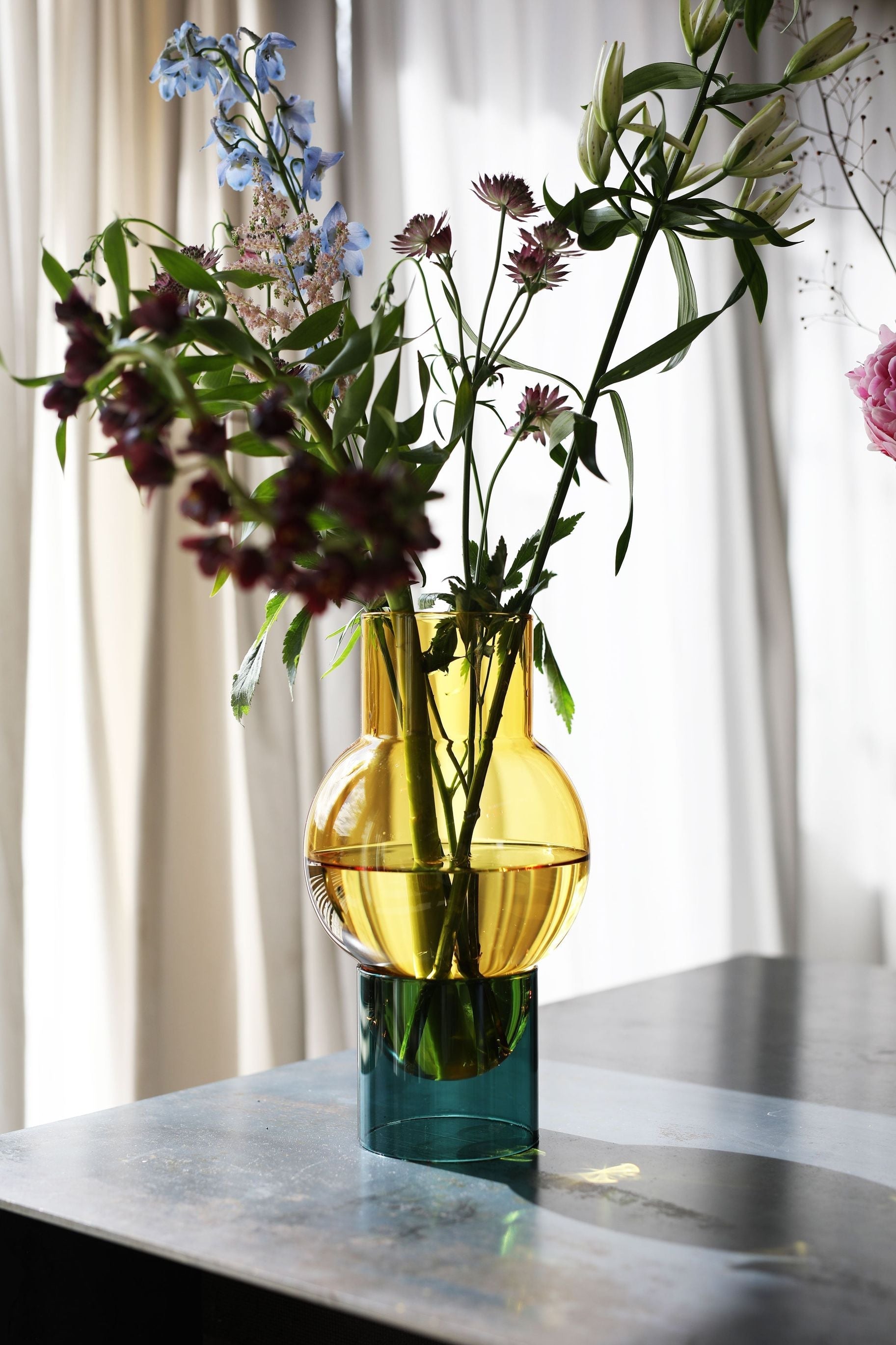 [product_category]-Studio About Bubble Tube Vase, Yellow-Studio About-5714356013007-90270Y-STU-12