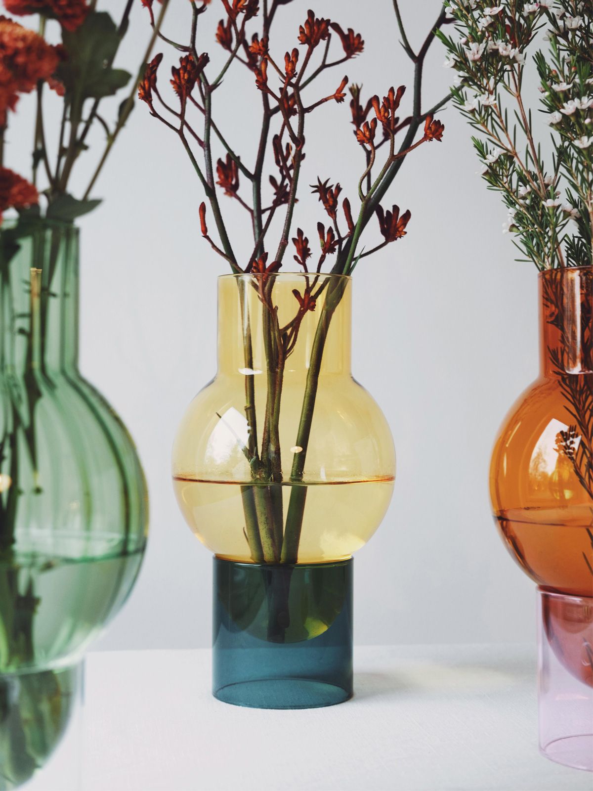 [product_category]-Studio About Bubble Tube Vase, Yellow-Studio About-5714356013007-90270Y-STU-5