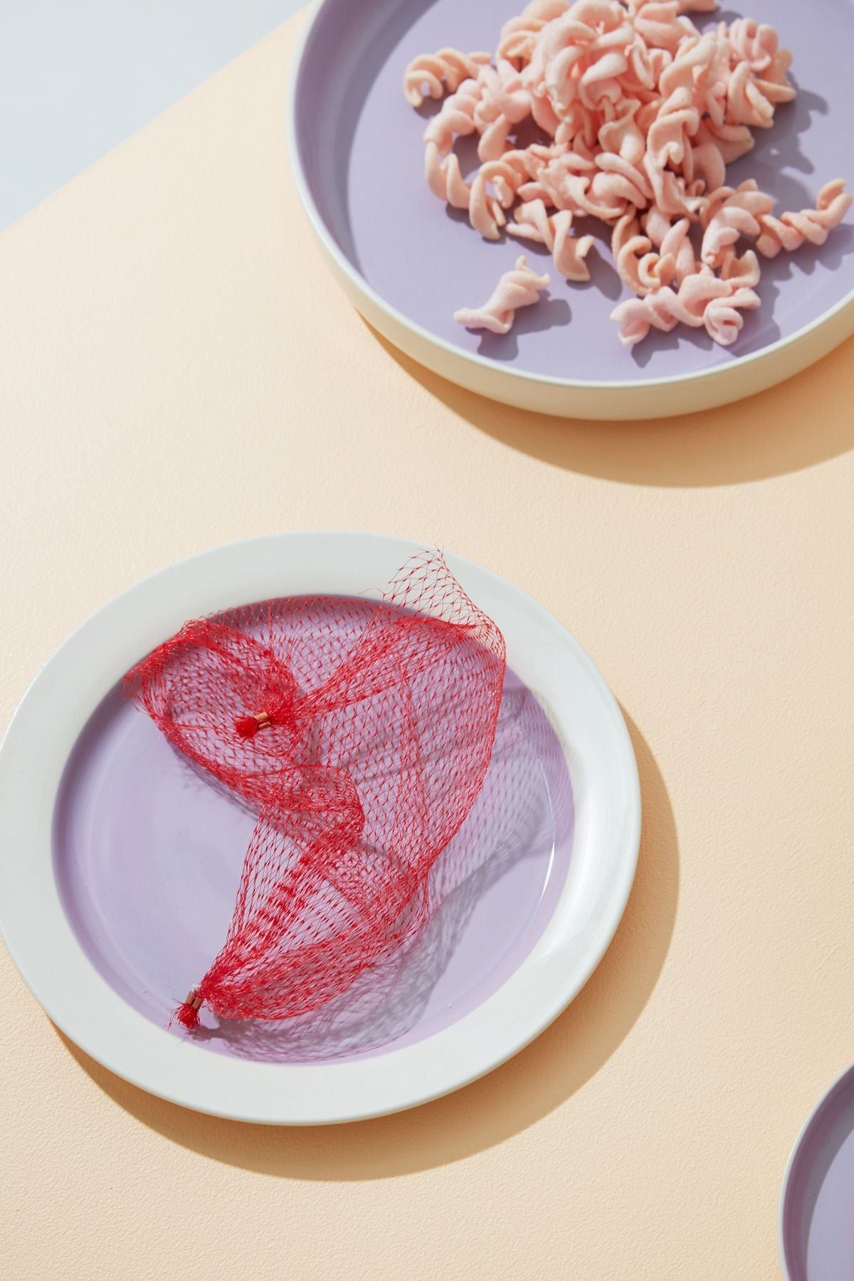 [product_category]-Studio About Clayware Set Of 2 Plates Large, Ivory/Light Purple-Studio About-5714356019184-25015IP-STU-10