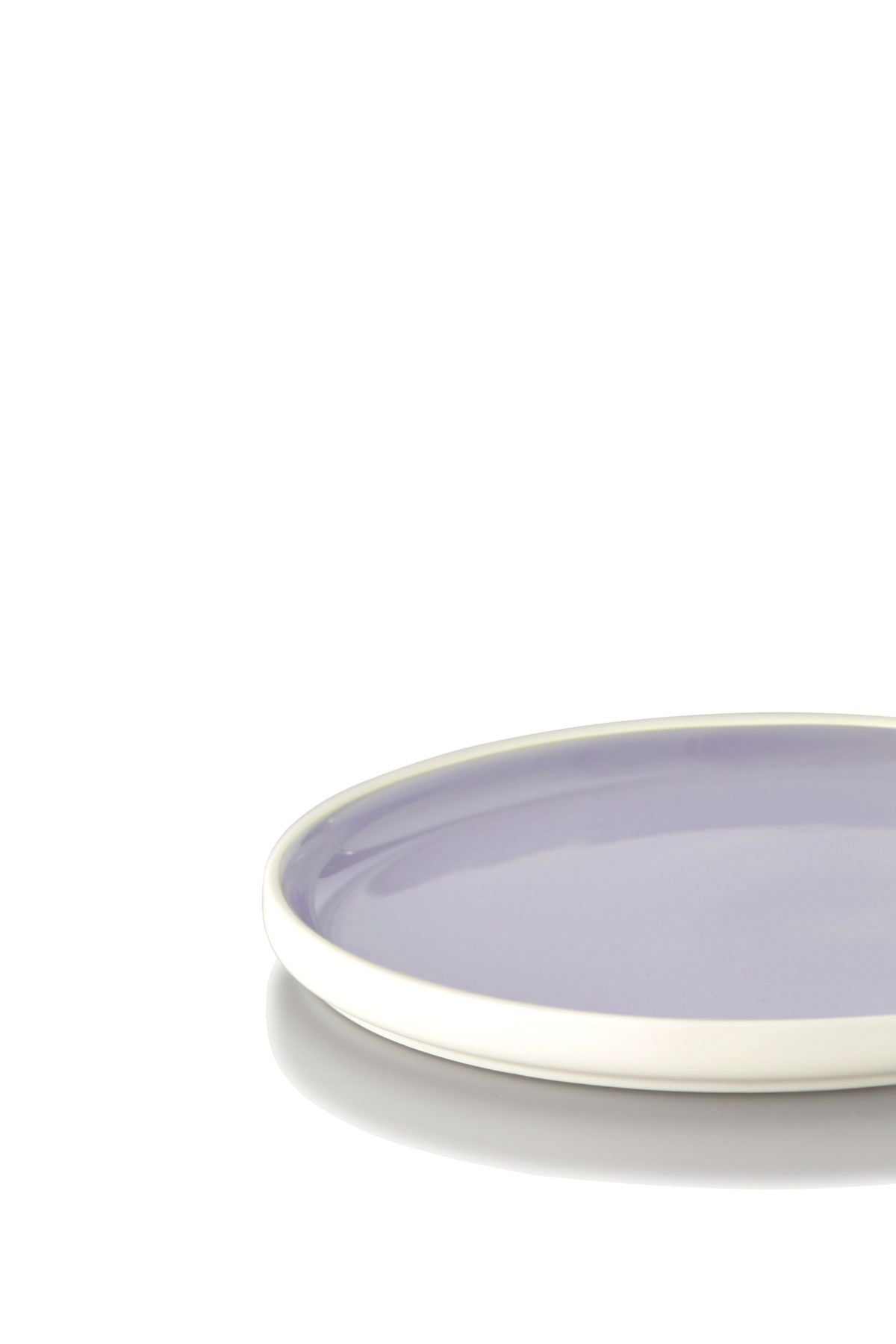 [product_category]-Studio About Clayware Set Of 2 Plates Medium, Ivory/Light Purple-Studio About-5714356019191-18515IP-STU-2