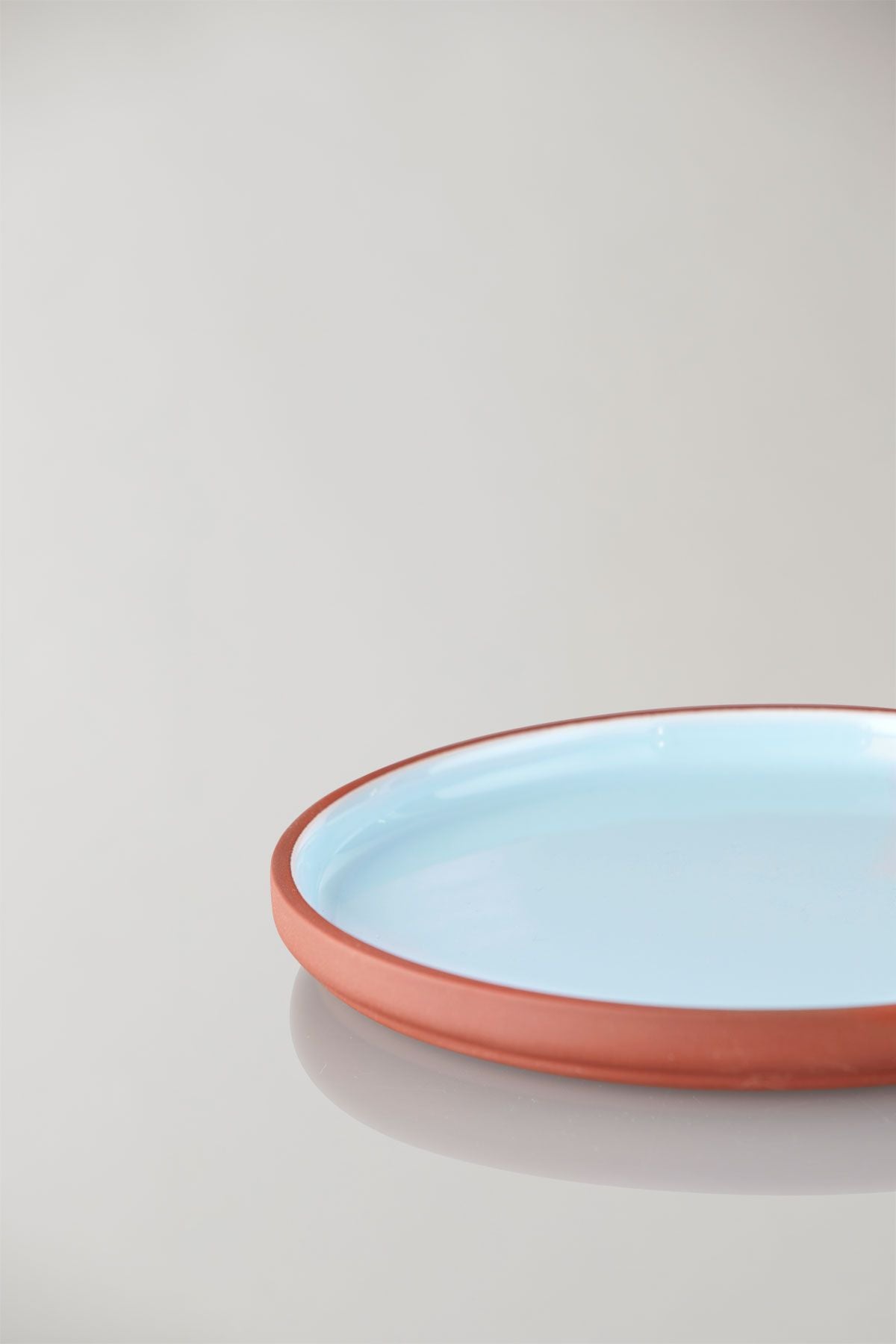 [product_category]-Studio About Clayware Set Of 2 Plates Medium, Terracotta/Blue-Studio About-5714356019122-18515TB-STU-7