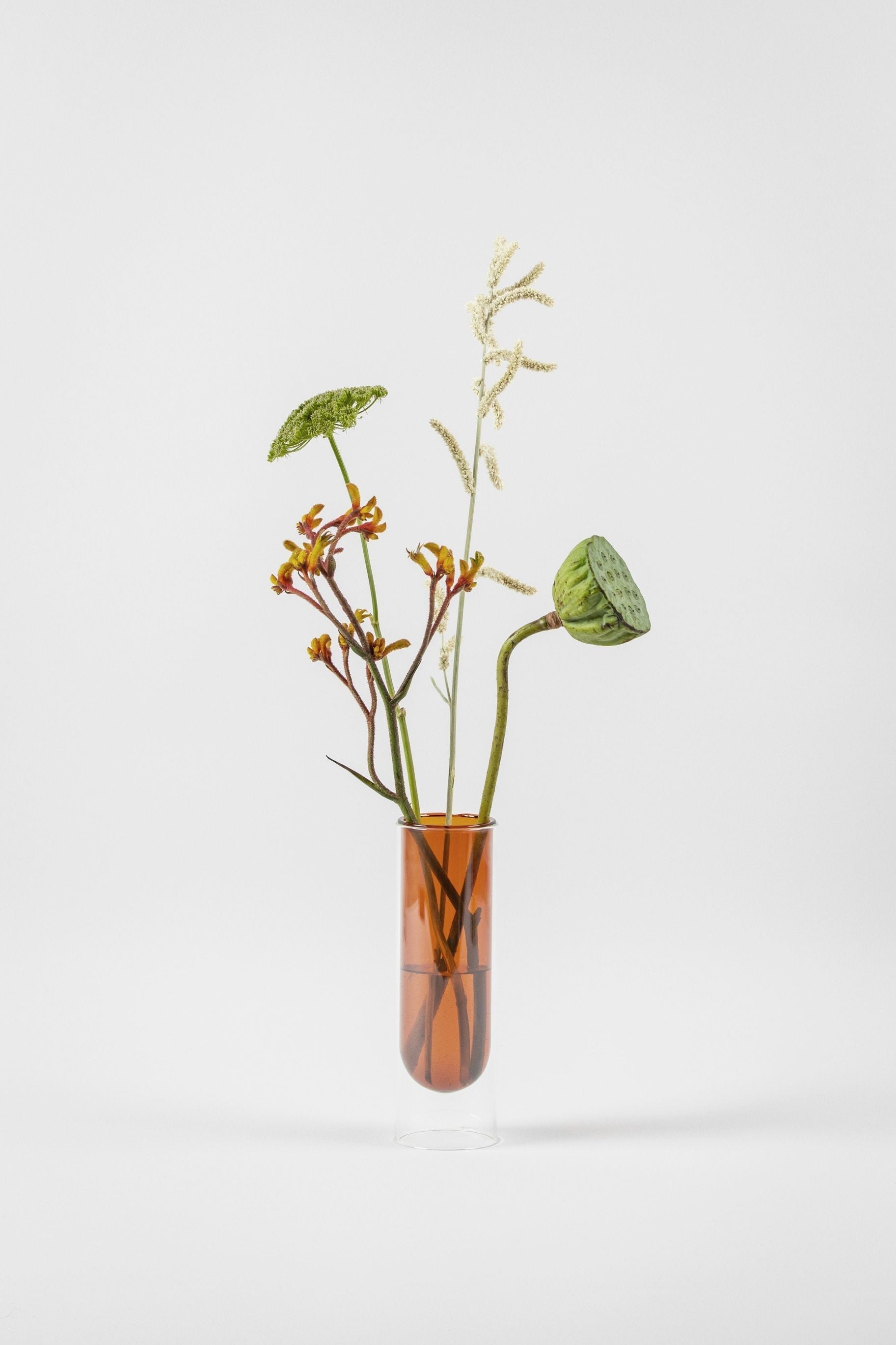 [product_category]-Studio About Flower Tube Vase 20 Cm, Amber-Studio About-5714356007006-65200A-STU-2