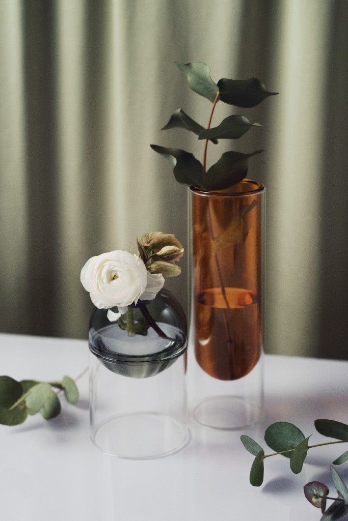 [product_category]-Studio About Flower Tube Vase 20 Cm, Amber-Studio About-5714356007006-65200A-STU-4