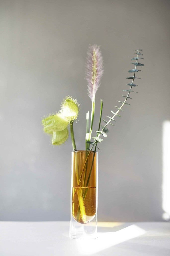[product_category]-Studio About Flower Tube Vase 20 Cm, Yellow-Studio About-5714356007044-65200Y-STU-3