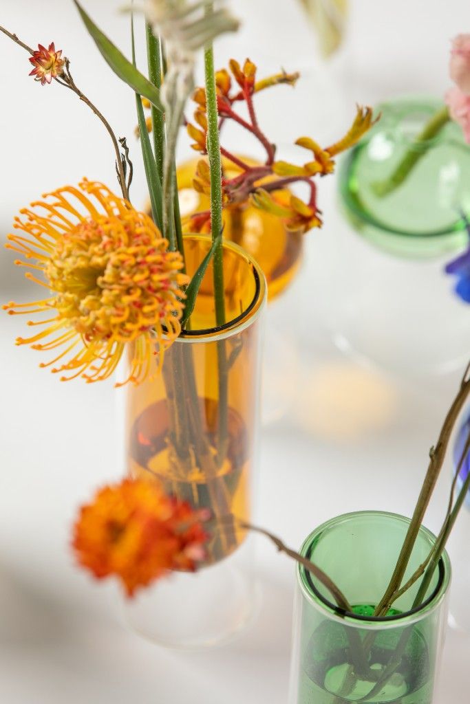 [product_category]-Studio About Flower Tube Vase 20 Cm, Yellow-Studio About-5714356007044-65200Y-STU-6