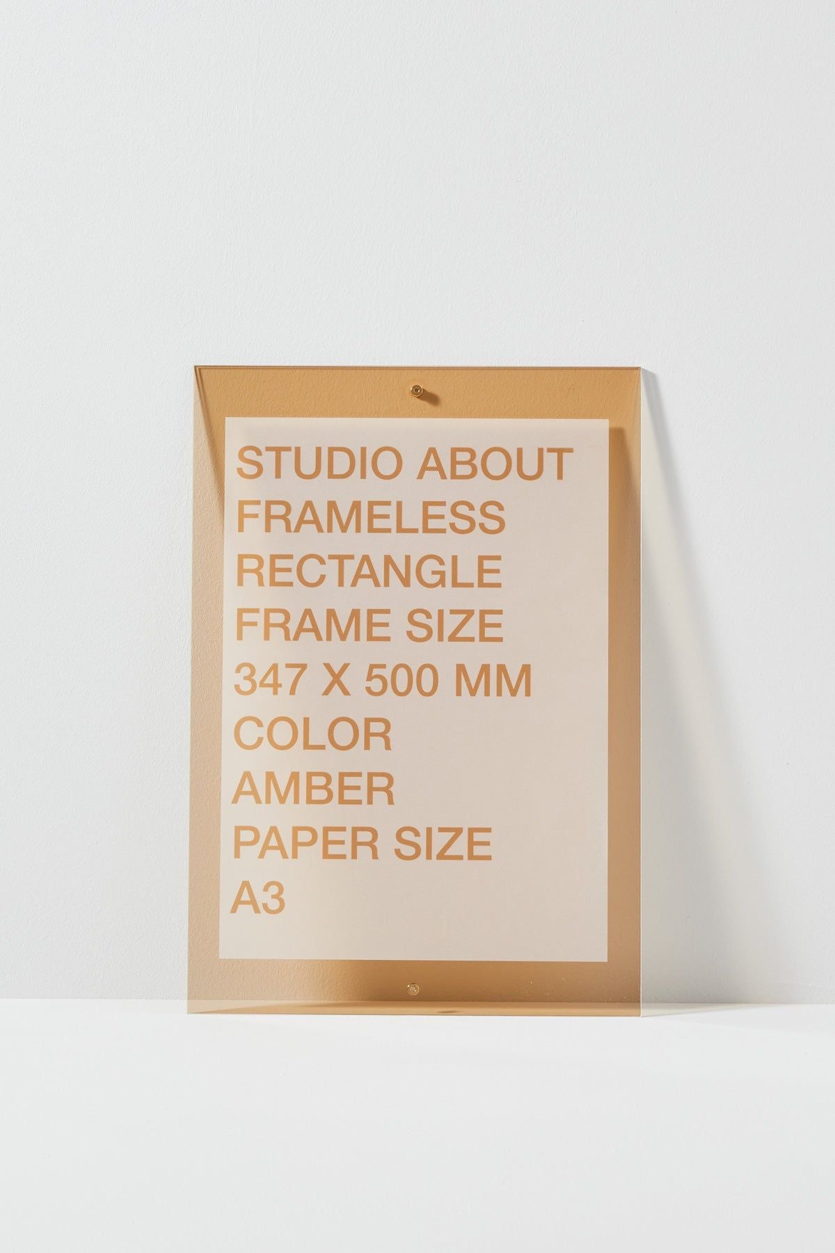[product_category]-Studio About Frameless Frame A3 Rectangle, Amber-Studio About-5714356015094-347500A3A-STU-8