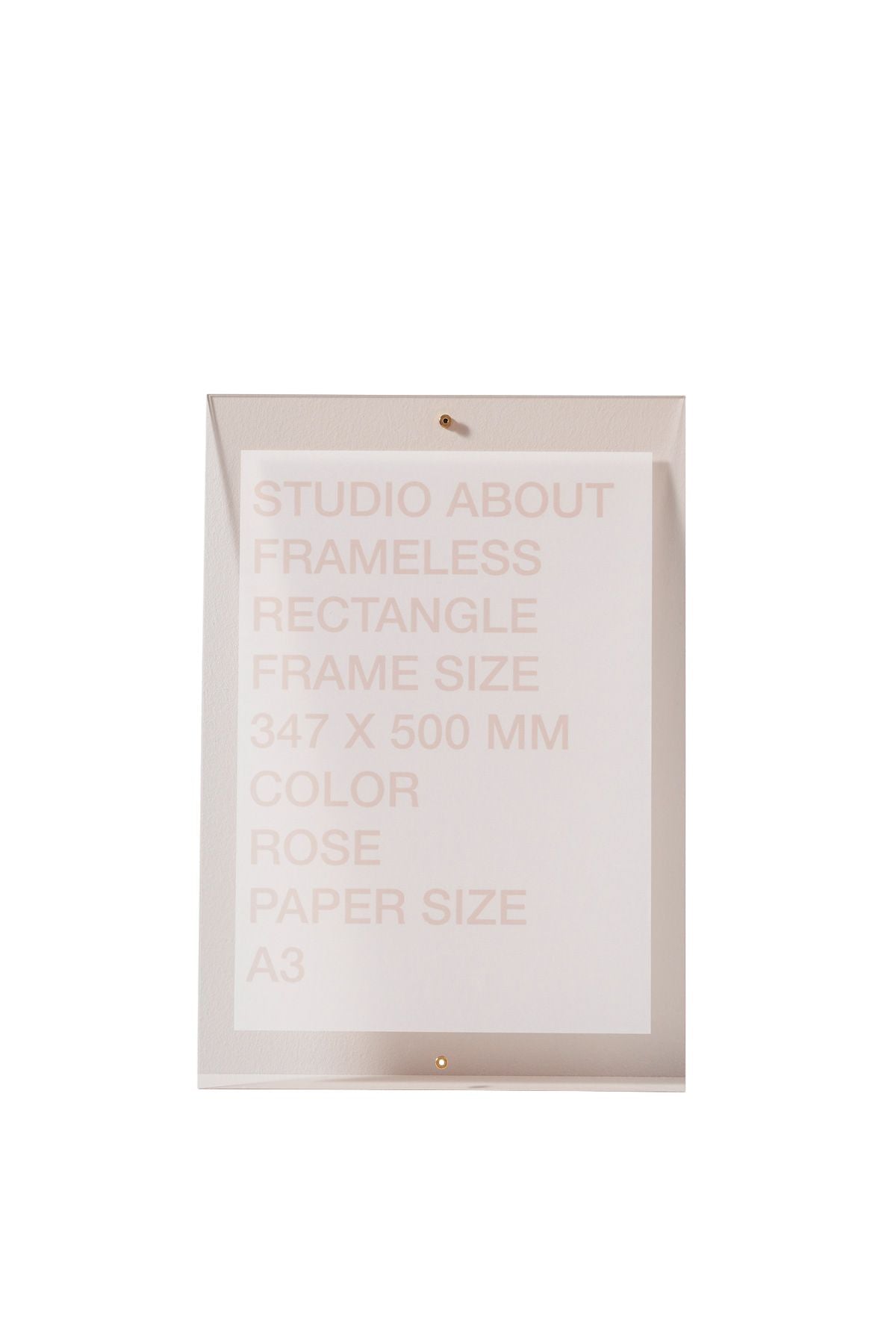 [product_category]-Studio About Frameless Frame A3 Rectangle, Rose-Studio About-5714356015100-347500A3R-STU-1