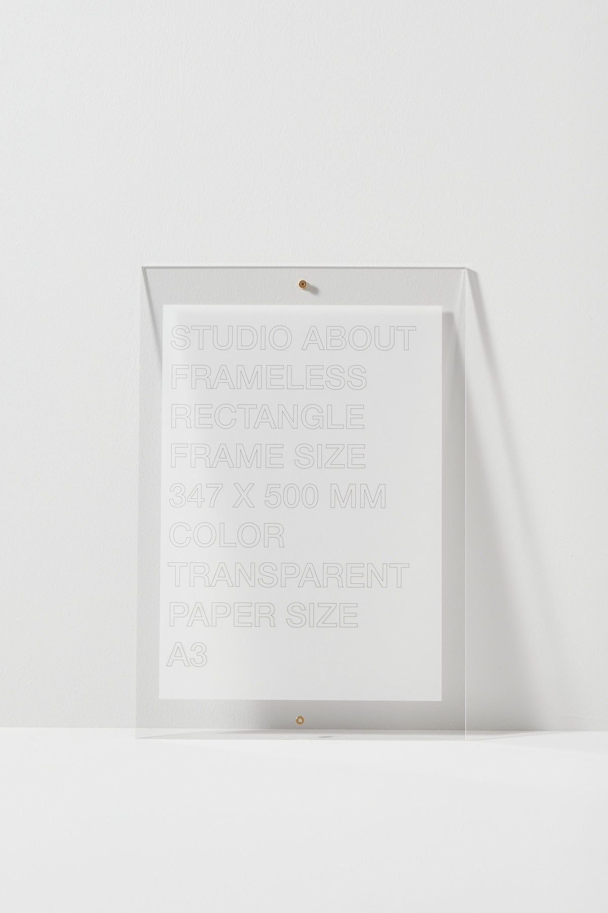 [product_category]-Studio About Frameless Frame A3 Rectangle, Transparent-Studio About-5714356015087-347500A3T-STU-2