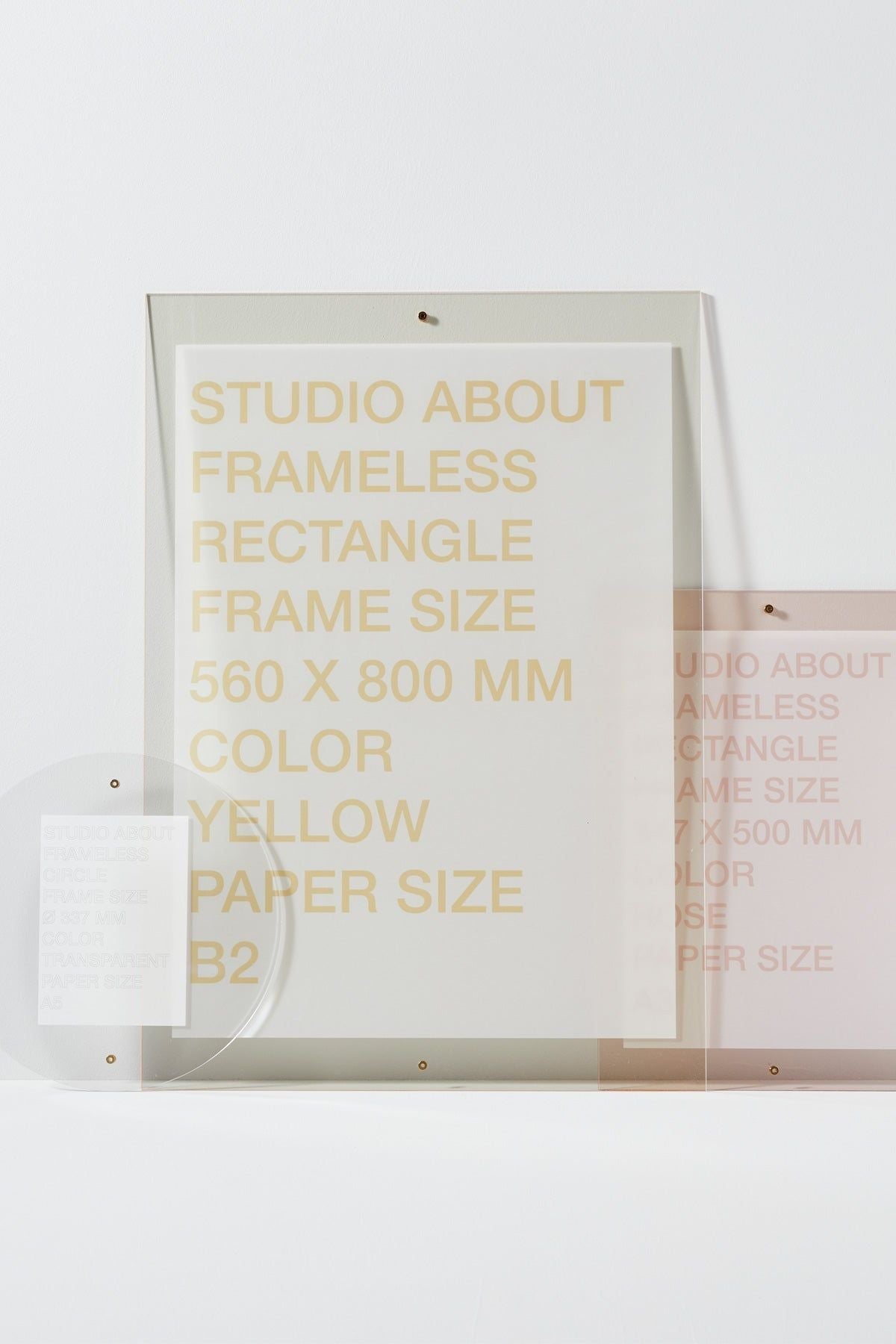 [product_category]-Studio About Frameless Frame A5 Circle, Transparent-Studio About-5714356015186-337A5T-STU-2