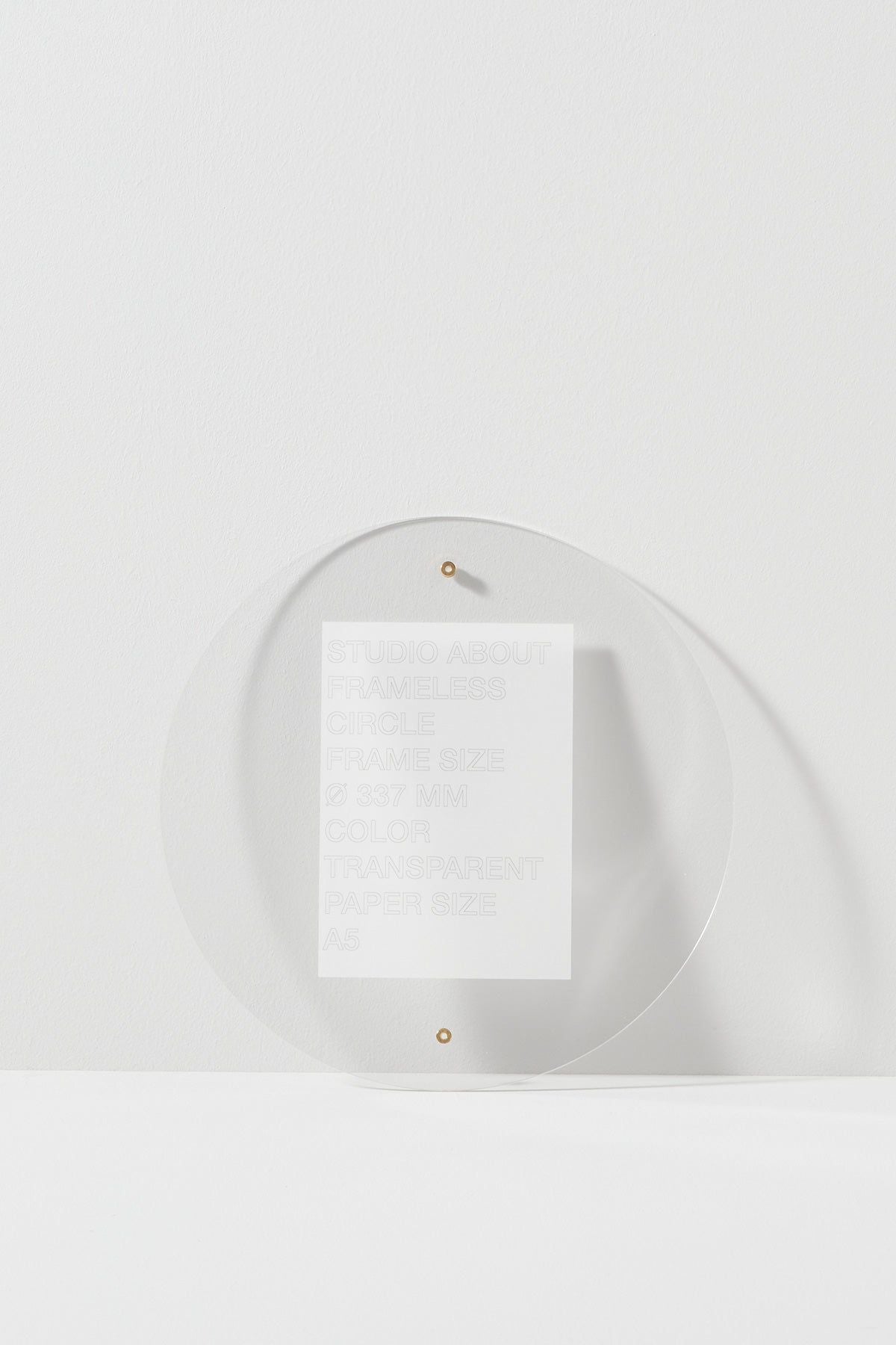 [product_category]-Studio About Frameless Frame A5 Circle, Transparent-Studio About-5714356015186-337A5T-STU-5