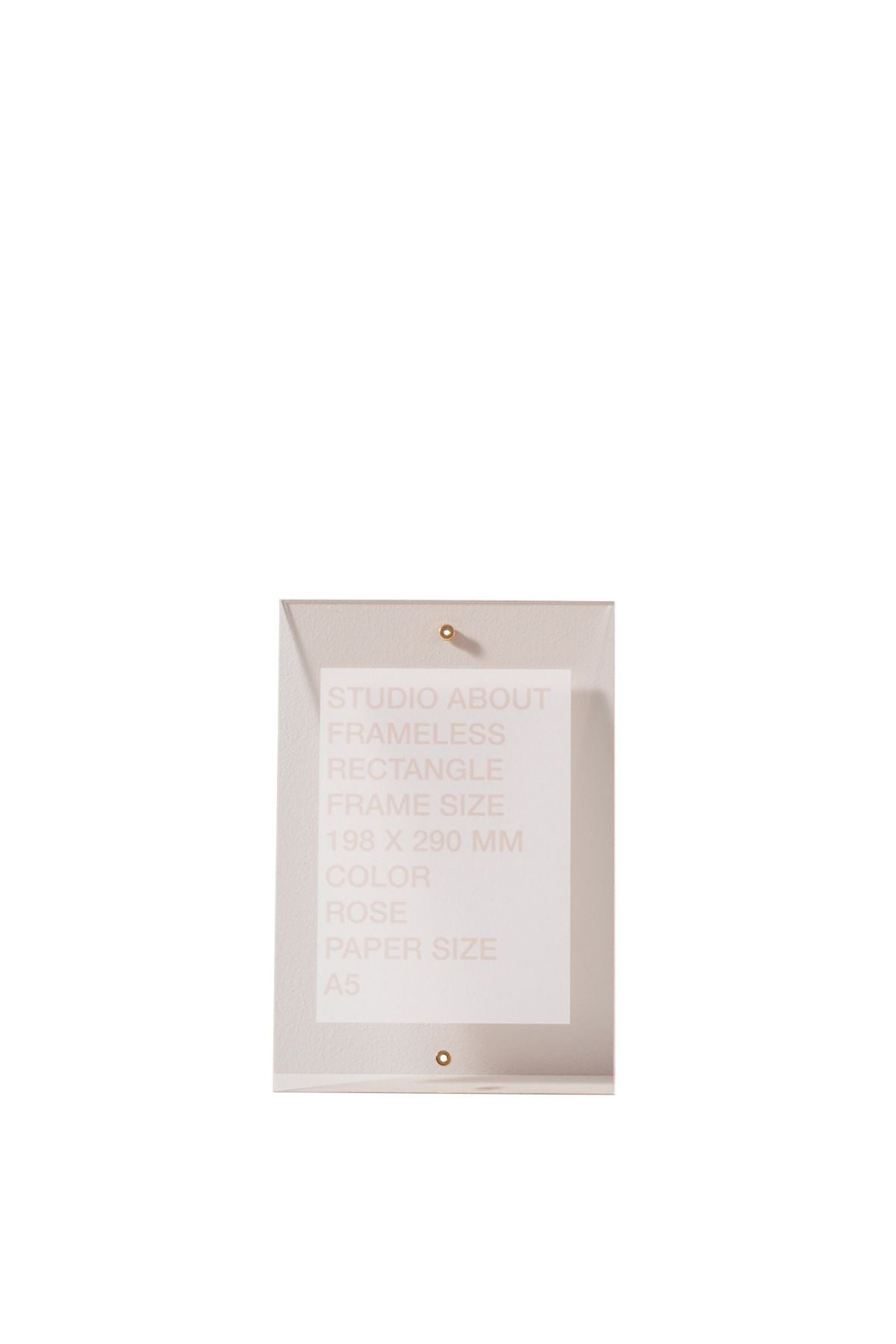 [product_category]-Studio About Frameless Frame A5 Rectangle, Rose-Studio About-5714356015025-198290A5R-STU-1