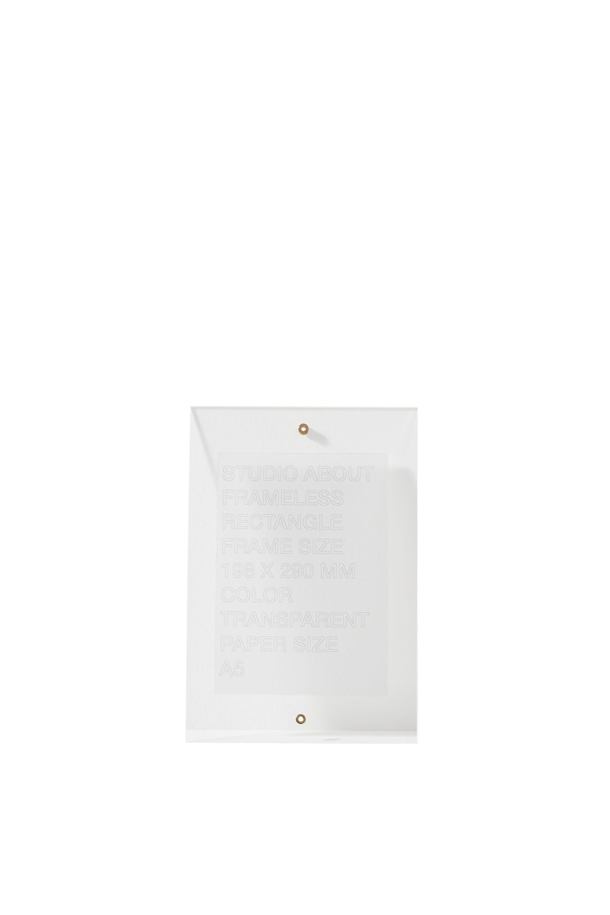 [product_category]-Studio About Frameless Frame A5 Rectangle, Transparent-Studio About-5714356015001-198290A5T-STU-1