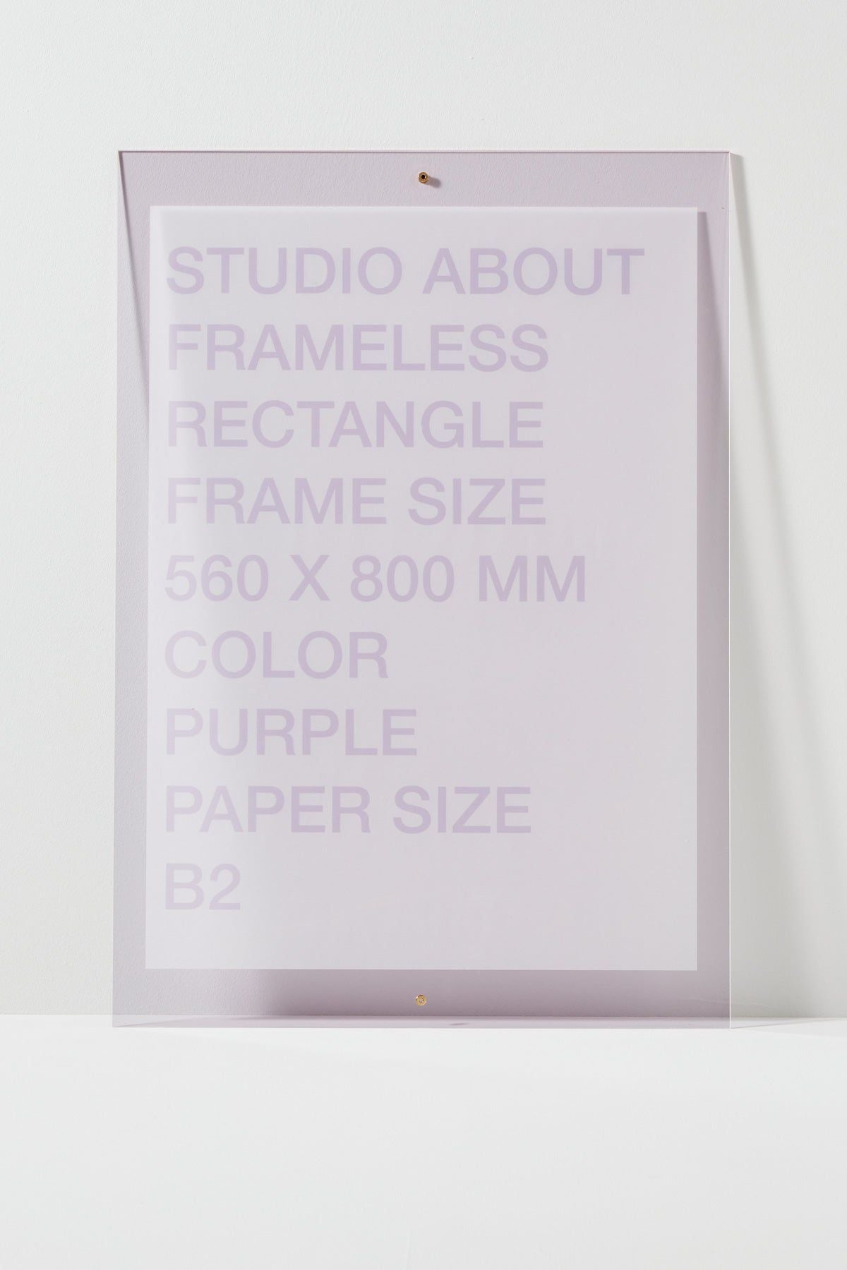 [product_category]-Studio About Frameless Frame B2 Rectangle, Purple-Studio About-5714356015155-560800B2P-STU-2
