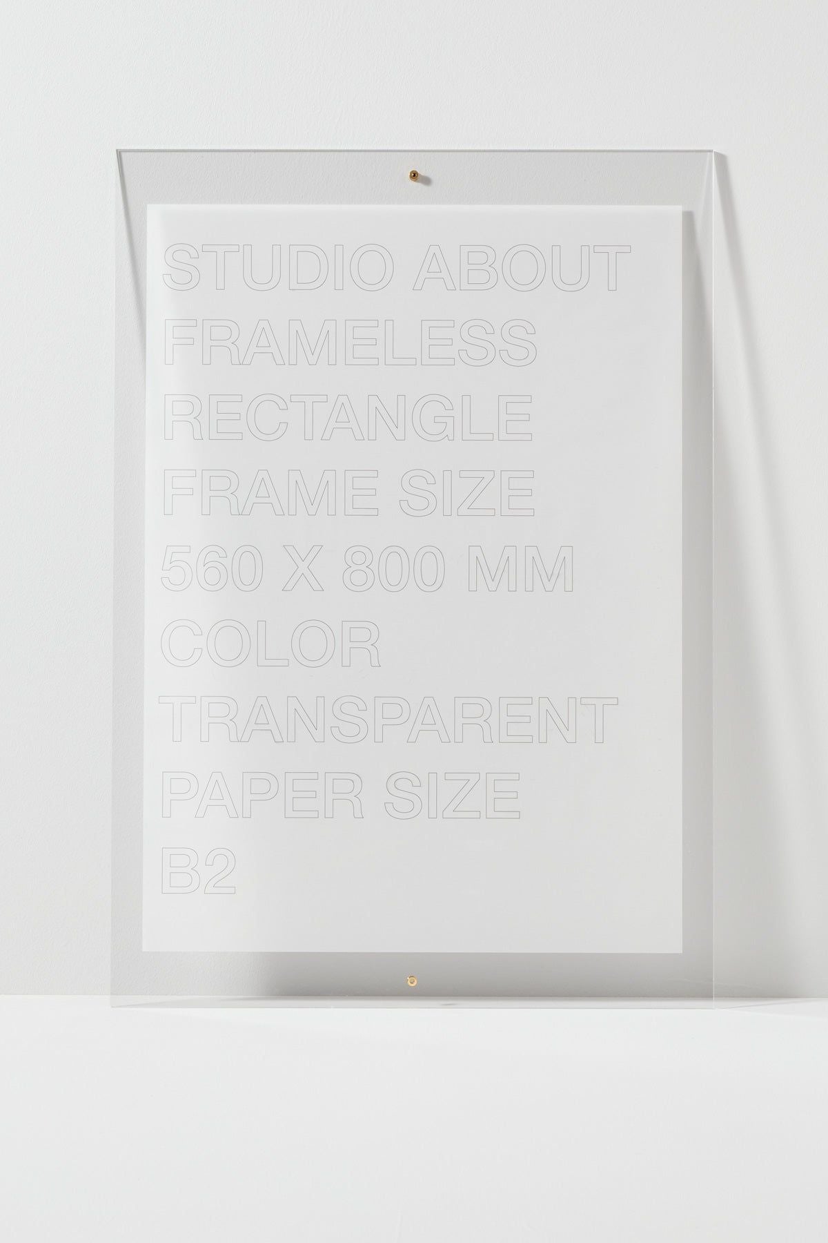 [product_category]-Studio About Frameless Frame B2 Rectangle, Transparent-Studio About-5714356015148-560800B2T-STU-2