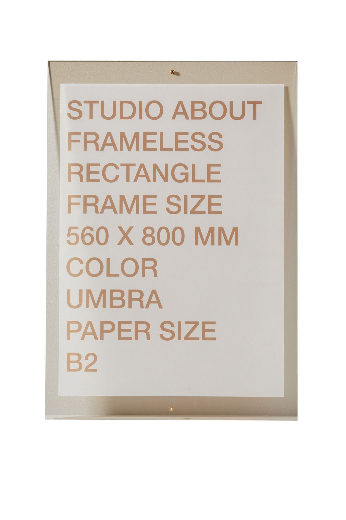 [product_category]-Studio About Frameless Frame B2 Rectangle, Umbra-Studio About-5714356015162-560800B2U-STU-1