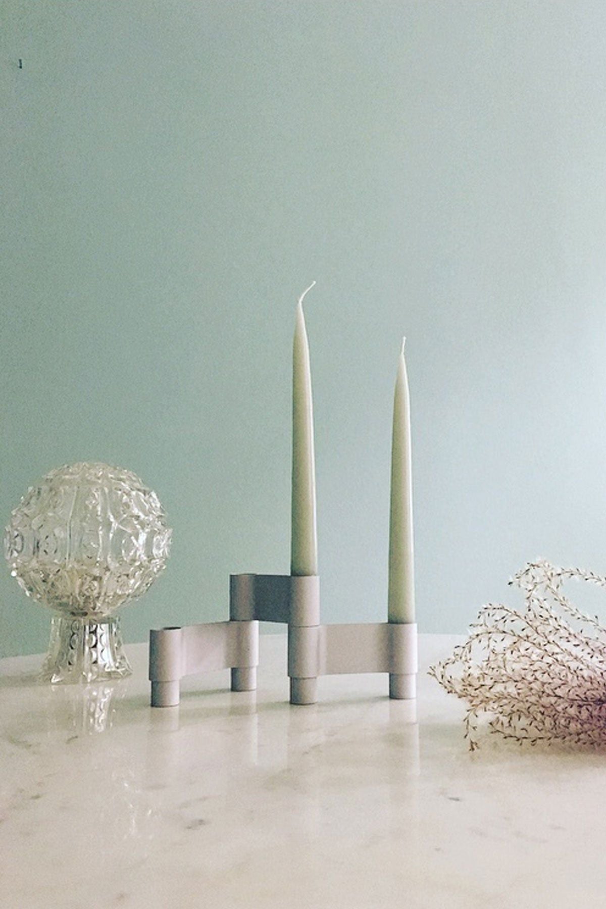 [product_category]-Studio About Link Candle Holder, Matt Aluminium-Studio About-5714356011003-11060M-STU-4