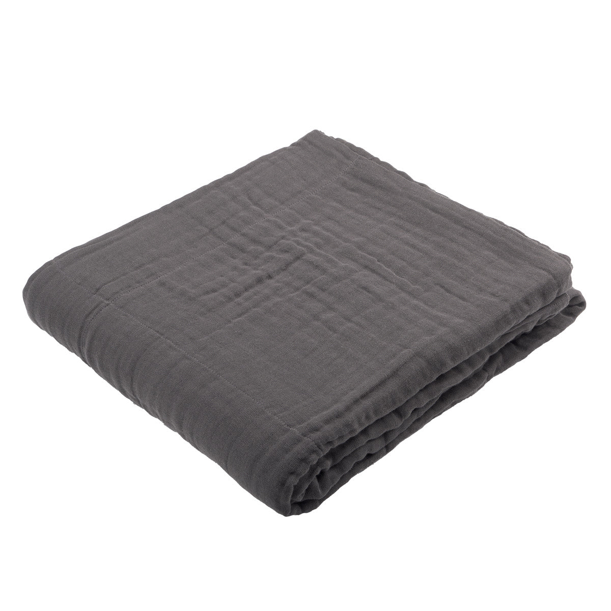 [product_category]-The Organic Company 6 Layer Soft Blanket, Dark Grey-The Organic Company-5711261003000-1063-110-THE-1