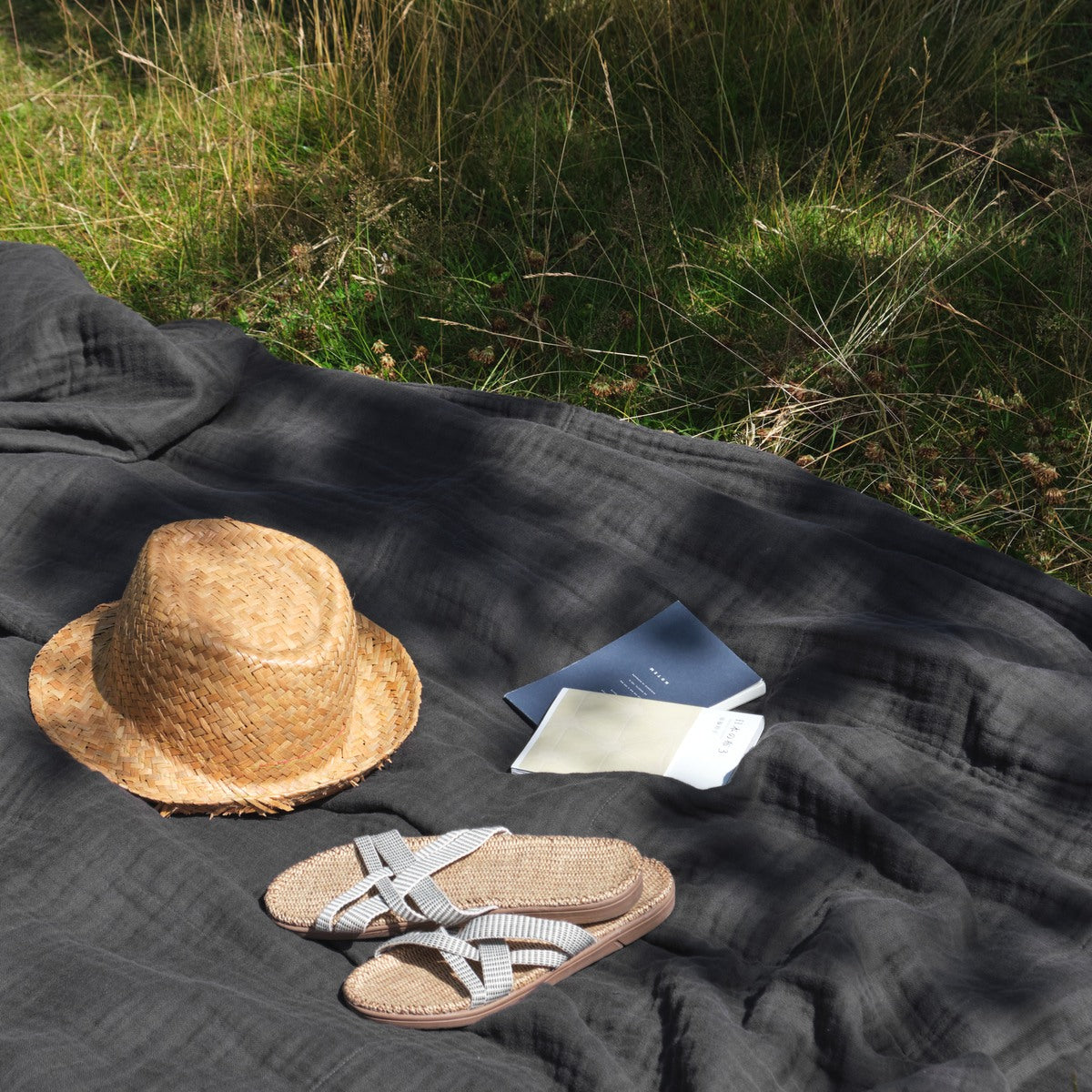 [product_category]-The Organic Company 6 Layer Soft Blanket, Dark Grey-The Organic Company-5711261003000-1063-110-THE-3