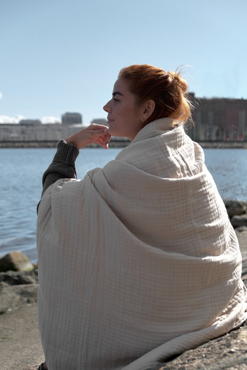 [product_category]-The Organic Company 6 Layer Soft Blanket, Stone-The Organic Company-5711261024401-1063-202-THE-3