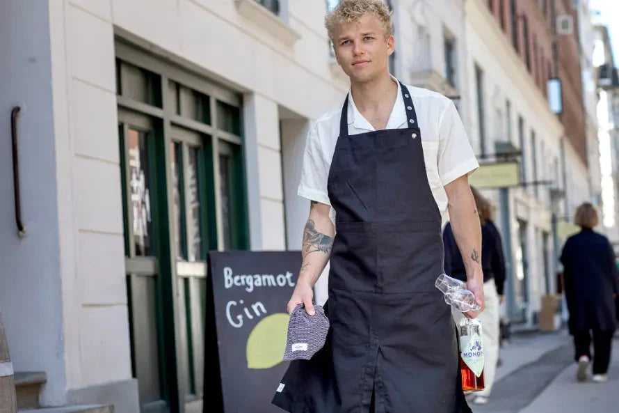 [product_category]-The Organic Company Apron With Pocket, Dark Blue-The Organic Company-5711261001778-1037-500-THE-2