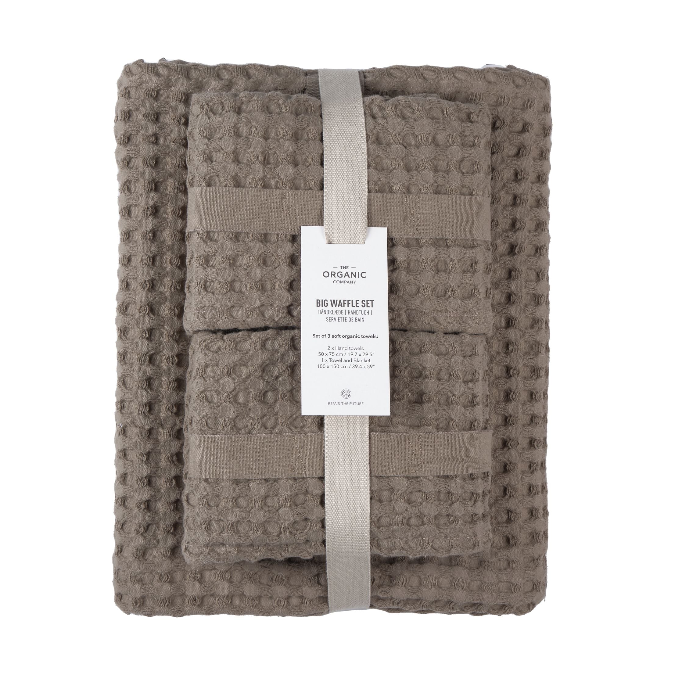[product_category]-The Organic Company Big Waffle Gift Set, Clay-The Organic Company-5711261026443-1175-225-THE-1