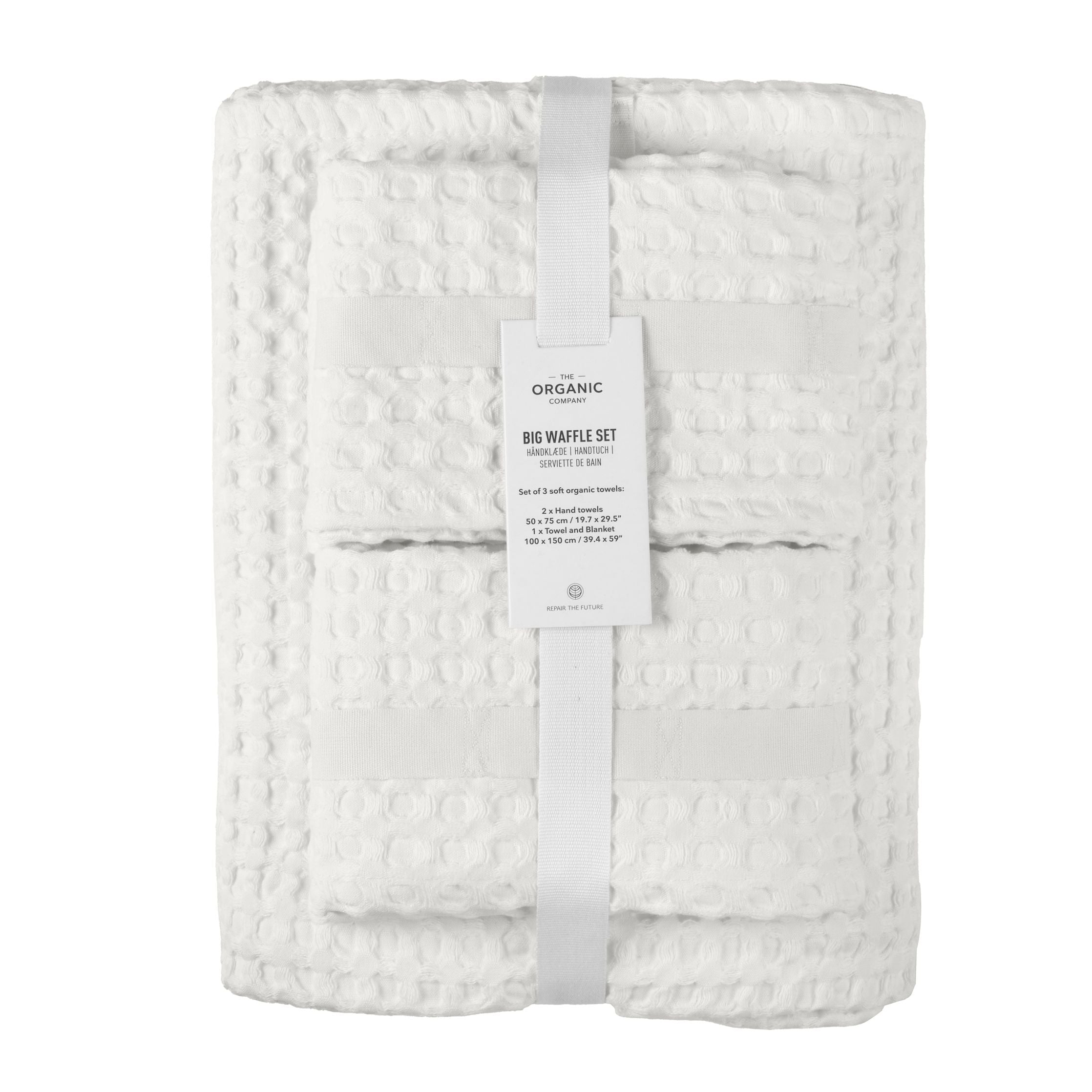 [product_category]-The Organic Company Big Waffle Gift Set, Natural White-The Organic Company-5711261025392-1175-200-THE-1