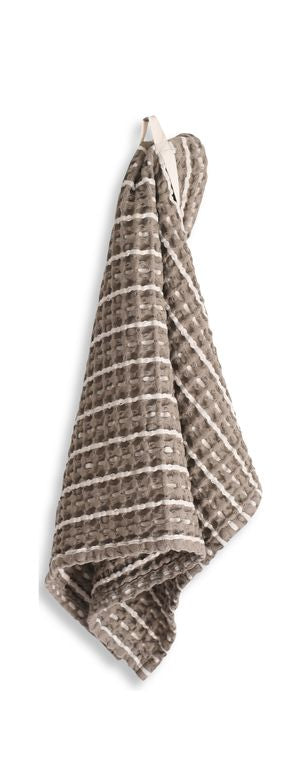 [product_category]-The Organic Company Big Waffle Hand Towel, Clay/Stone-The Organic Company-5711261000474-1020-226-THE-2