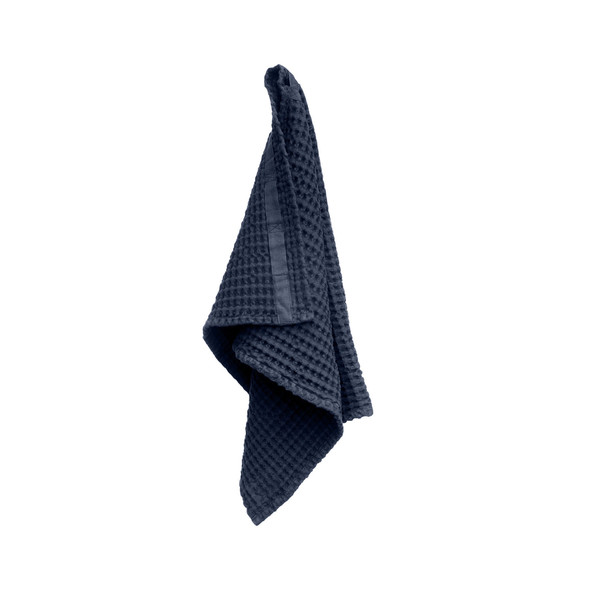 [product_category]-The Organic Company Big Waffle Hand Towel, Dark Blue-The Organic Company-5711261002164-1020-500-THE-1