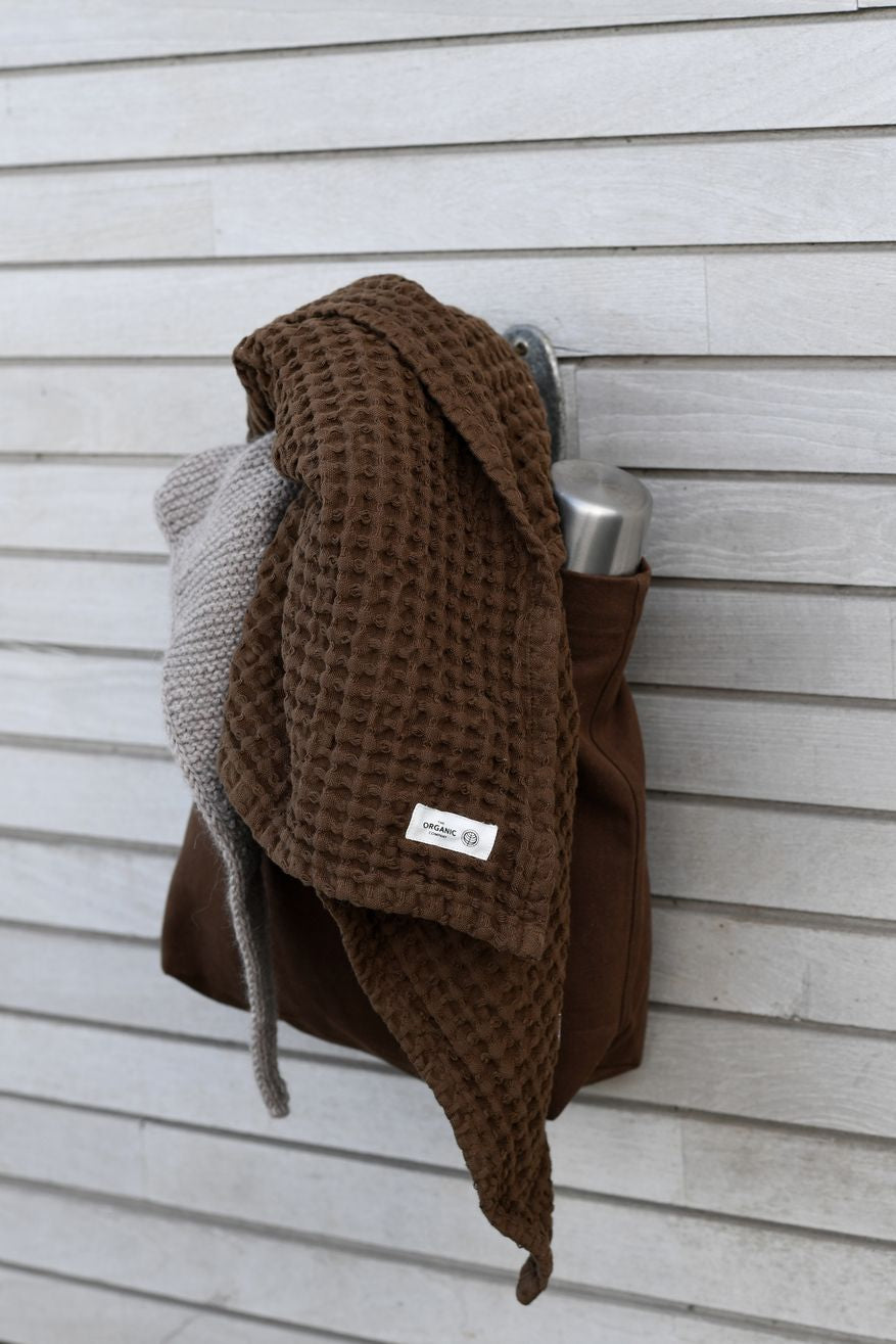 [product_category]-The Organic Company Big Waffle Hand Towel, Teak-The Organic Company-5711261000184-1020-240-THE-3