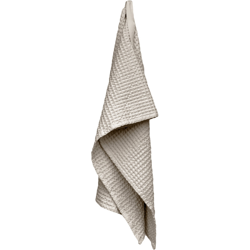[product_category]-The Organic Company Big Waffle Large Hand Towel, Stone-The Organic Company-5711261025002-1174-202-THE-1