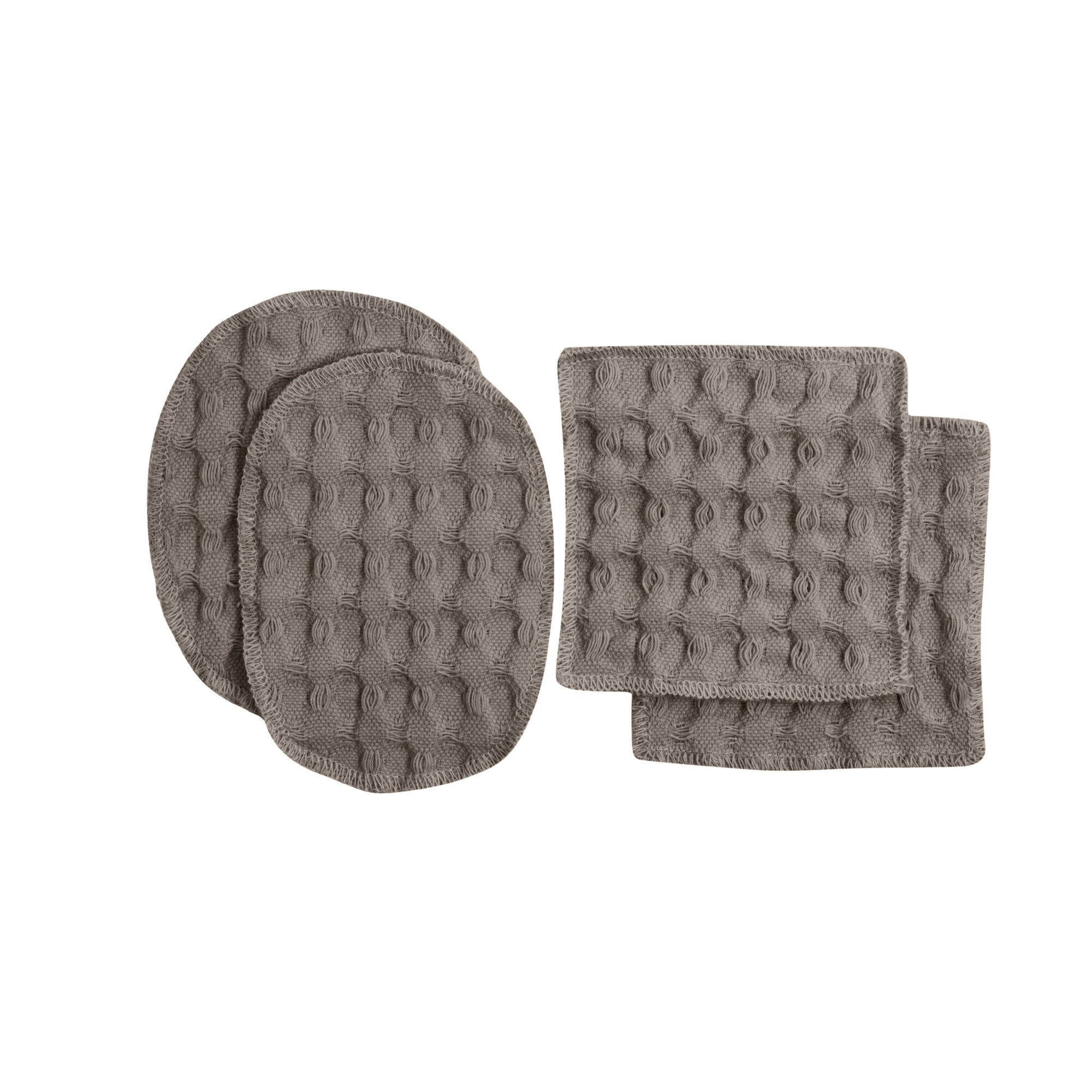 [product_category]-The Organic Company Big Waffle Makeup Pads, Clay-The Organic Company-5711261003475-1017-225-THE-1
