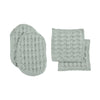 Velké vaflové make-upové polštářky The Organic Company, Dusty Mint